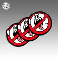 No Ghost Sticker – Cool Ghost Vinyl Decals for Laptop, Skateboard, Water Bottle, Phone Case, Horror Aesthetic, Ghostbusters Stickers, 3 PCS, Not Reusable TIM STICKER®
