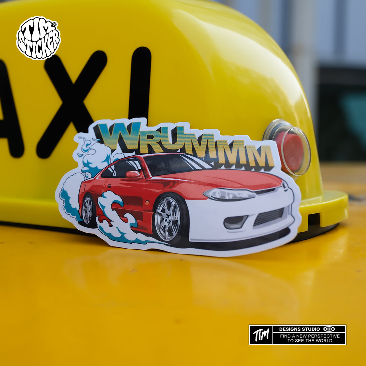 Trendy Waterproof Vinyl Stickers, Urban racing Decal for Laptop, Water Bottle, Skateboard, Car, Aesthetic Cool UV Resistant Sticker Pack 3 PCS TIM STICKER®