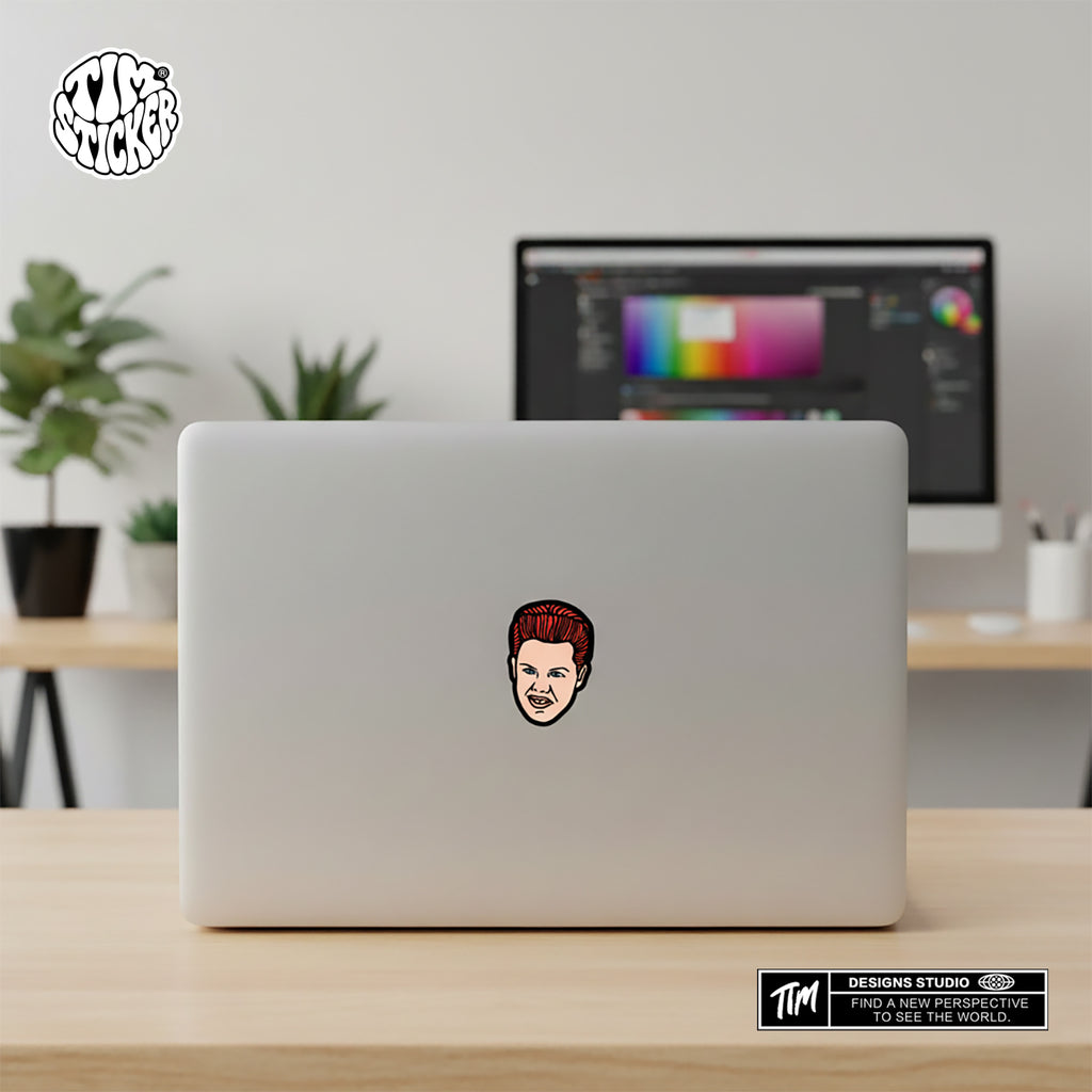 DIE SCREAM Horror Stickers Pack – Spooky Funny Scream Vinyl Decals for Laptop, Water Bottle, Skateboard, Phone Case, Dark Aesthetic Stickers, 7 PCS, Not Reusable TIM STICKER®