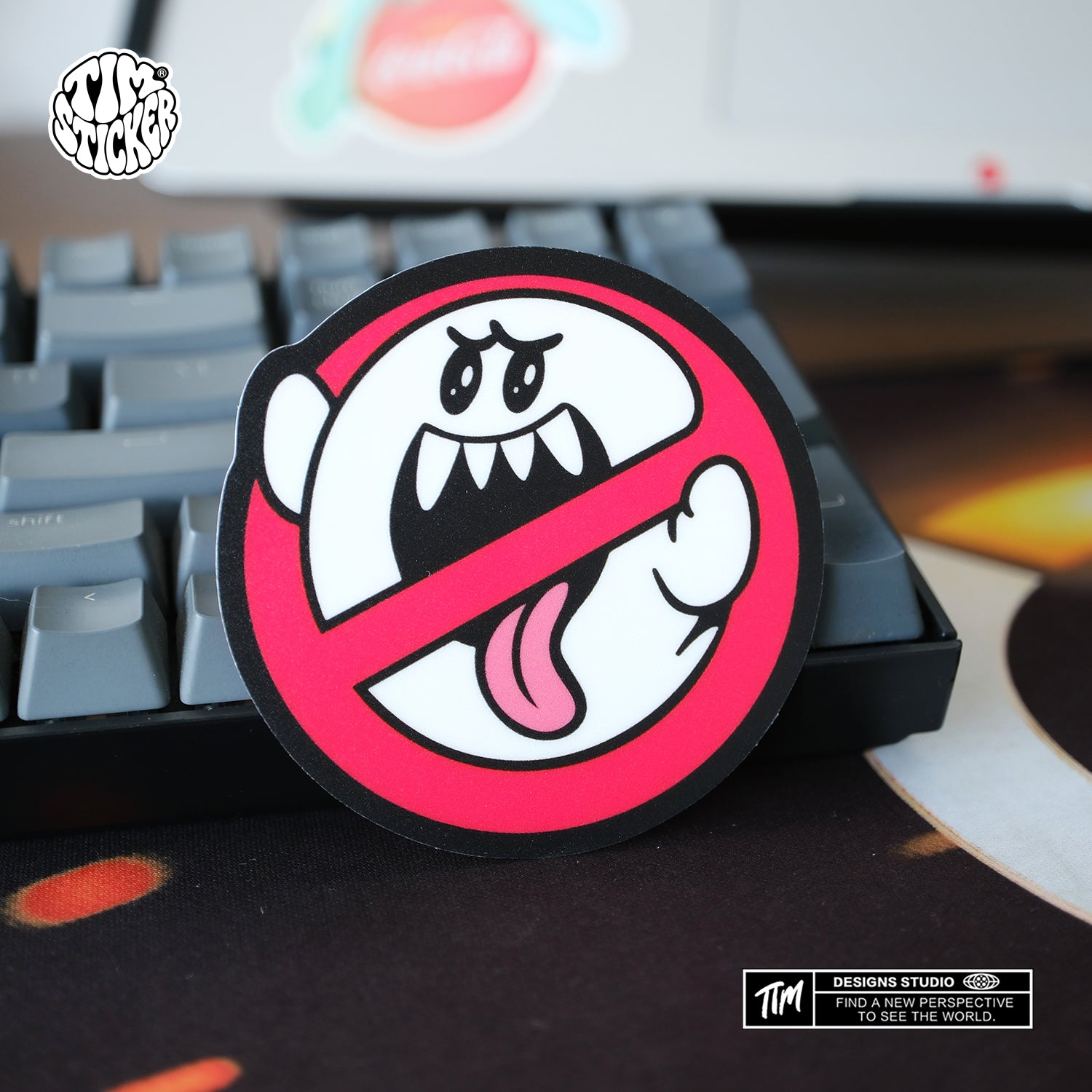 No Ghost Sticker – Cool Ghost Vinyl Decals for Laptop, Skateboard, Water Bottle, Phone Case, Horror Aesthetic, Ghostbusters Stickers, 3 PCS, Not Reusable TIM STICKER®