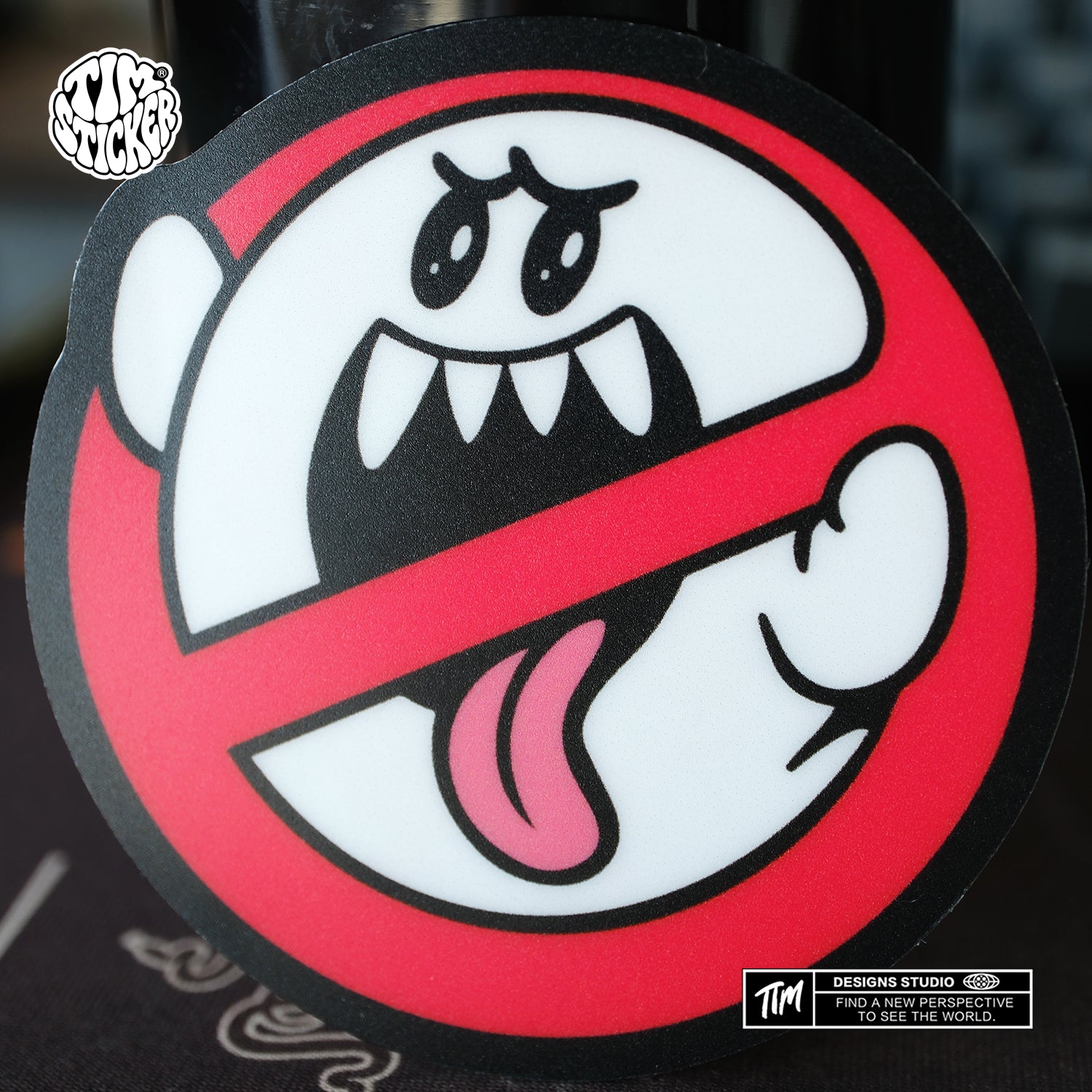 No Ghost Sticker – Cool Ghost Vinyl Decals for Laptop, Skateboard, Water Bottle, Phone Case, Horror Aesthetic, Ghostbusters Stickers, 3 PCS, Not Reusable TIM STICKER®