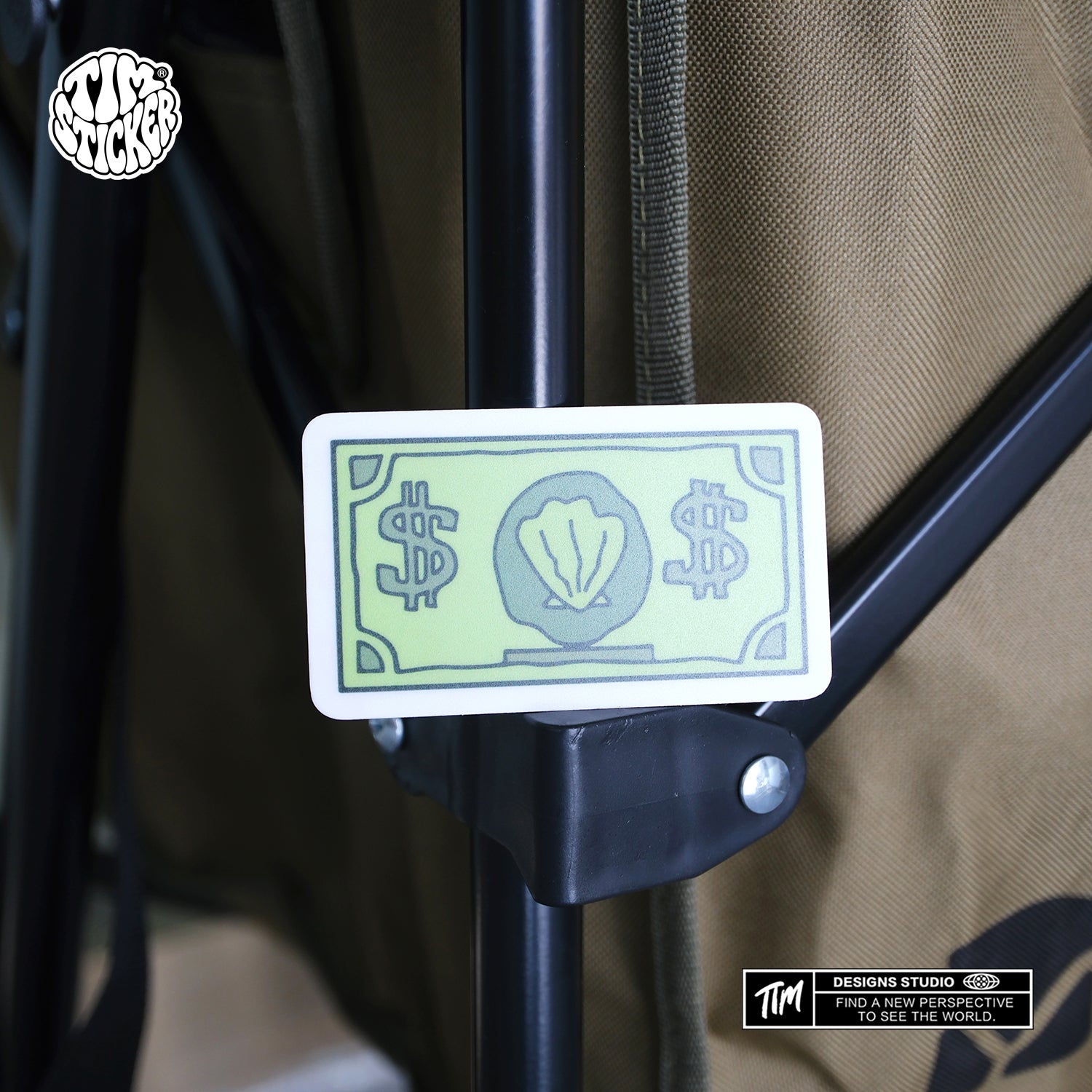 Money Dollar Sign Stickers – Cool $ Cash Aesthetic Vinyl Decals for Skateboard, Laptop, Water Bottle, Phone Case, Hip Hop Style Stickers, 3 PCS, Not Reusable TIM STICKER®