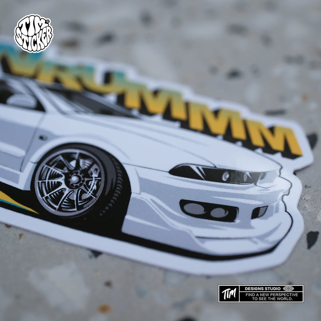 Trendy Waterproof Vinyl Stickers, Urban racing Decal for Laptop, Water Bottle, Skateboard, Car, Aesthetic Cool UV Resistant Sticker Pack 3 PCS TIM STICKER®