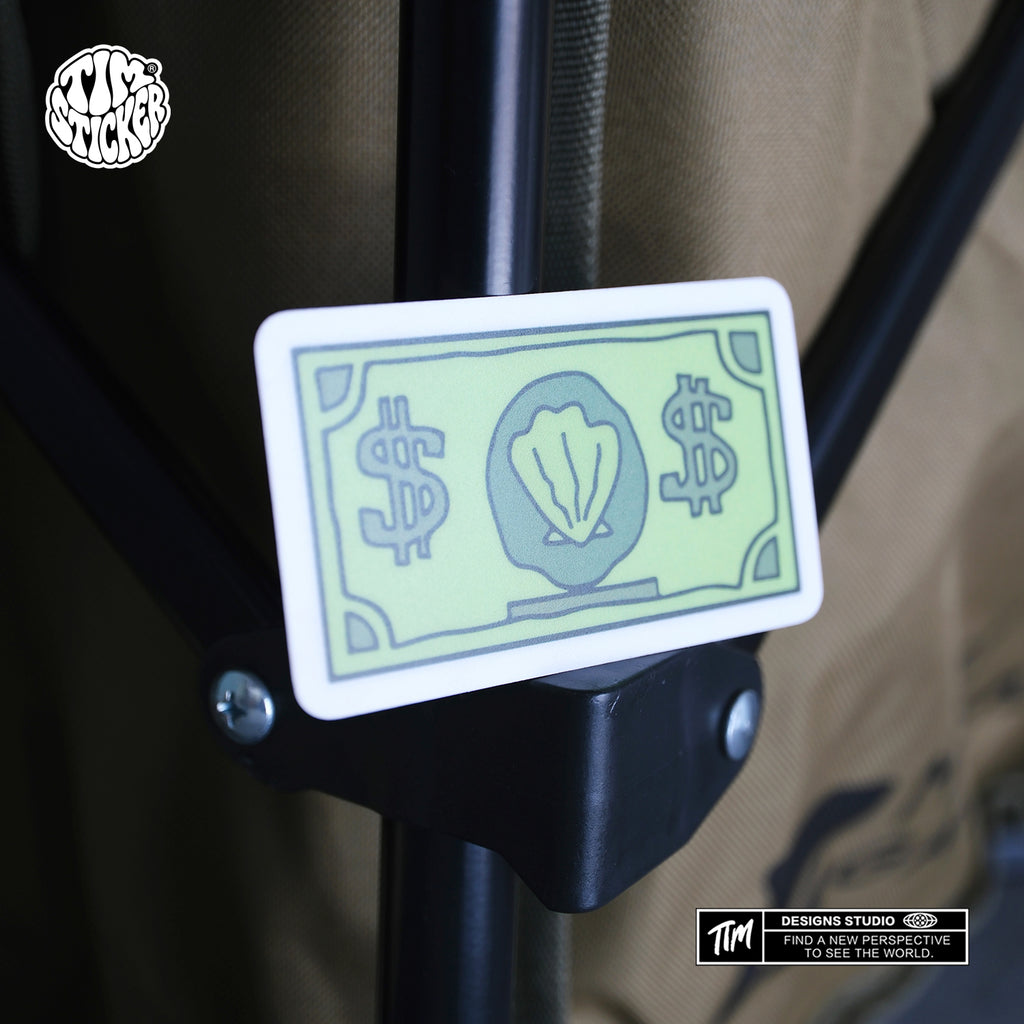 Money Dollar Sign Stickers – Cool $ Cash Aesthetic Vinyl Decals for Skateboard, Laptop, Water Bottle, Phone Case, Hip Hop Style Stickers, 3 PCS, Not Reusable TIM STICKER®