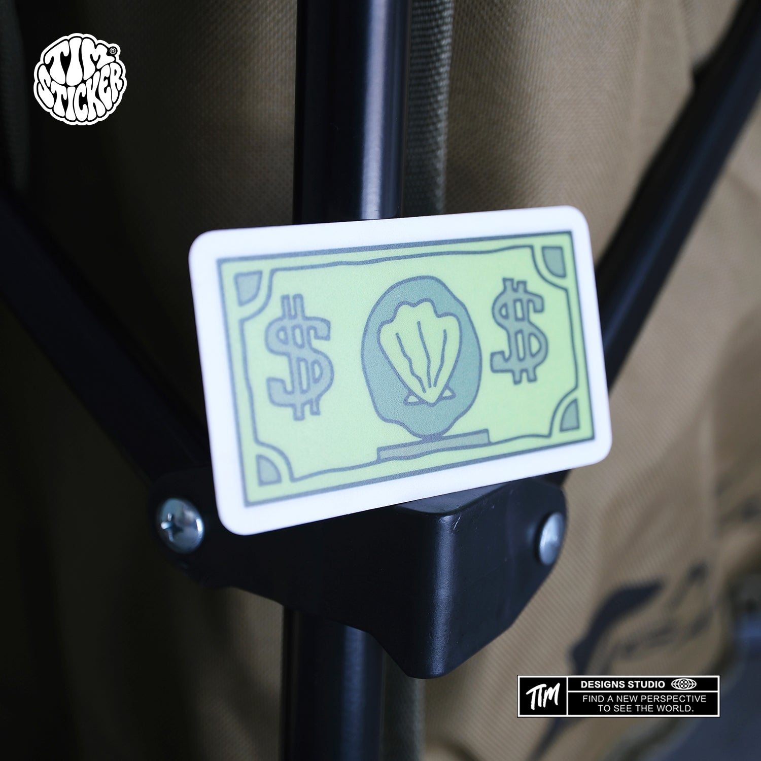 Money Dollar Sign Stickers – Cool $ Cash Aesthetic Vinyl Decals for Skateboard, Laptop, Water Bottle, Phone Case, Hip Hop Style Stickers, 3 PCS, Not Reusable TIM STICKER®