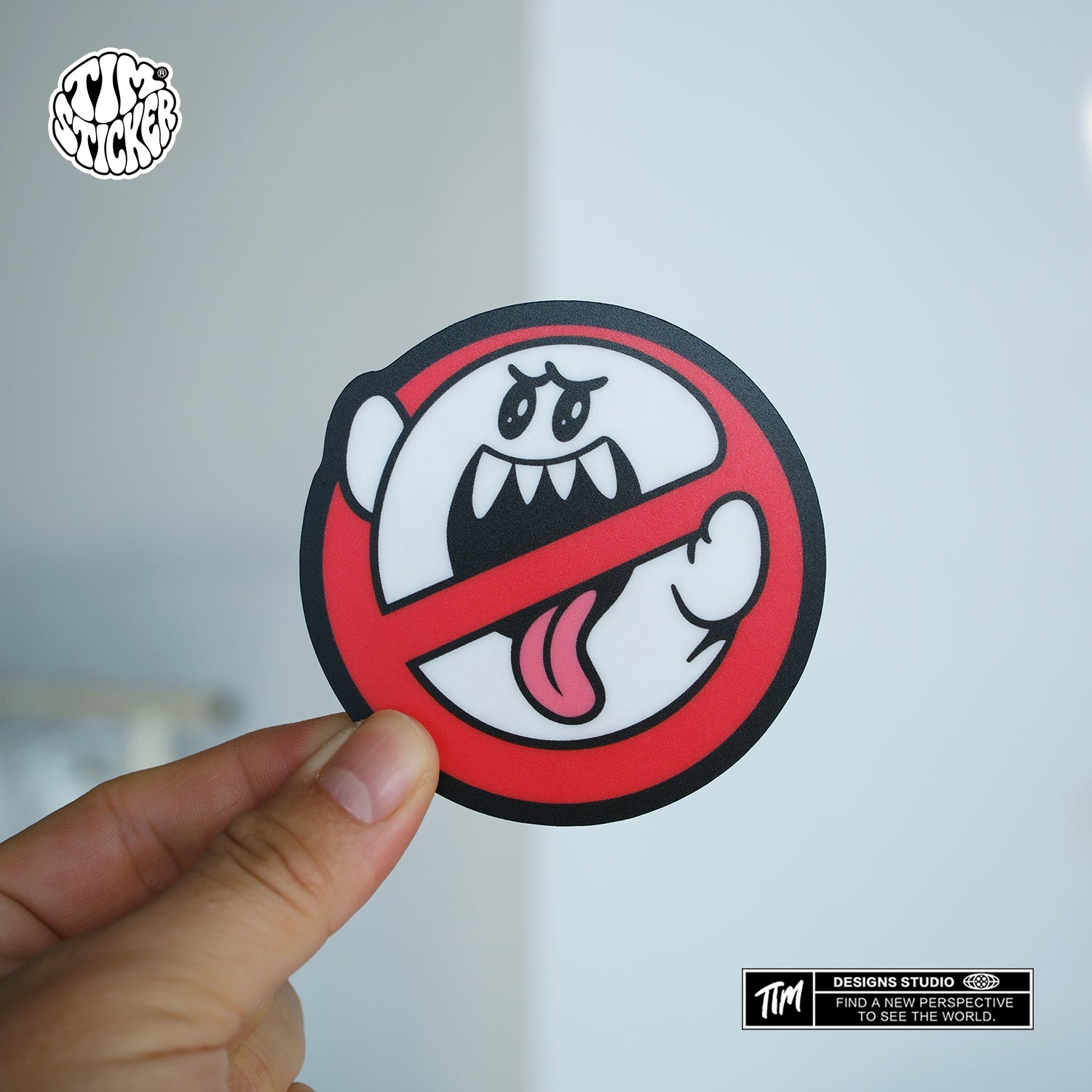 No Ghost Sticker – Cool Ghost Vinyl Decals for Laptop, Skateboard, Water Bottle, Phone Case, Horror Aesthetic, Ghostbusters Stickers, 3 PCS, Not Reusable TIM STICKER®