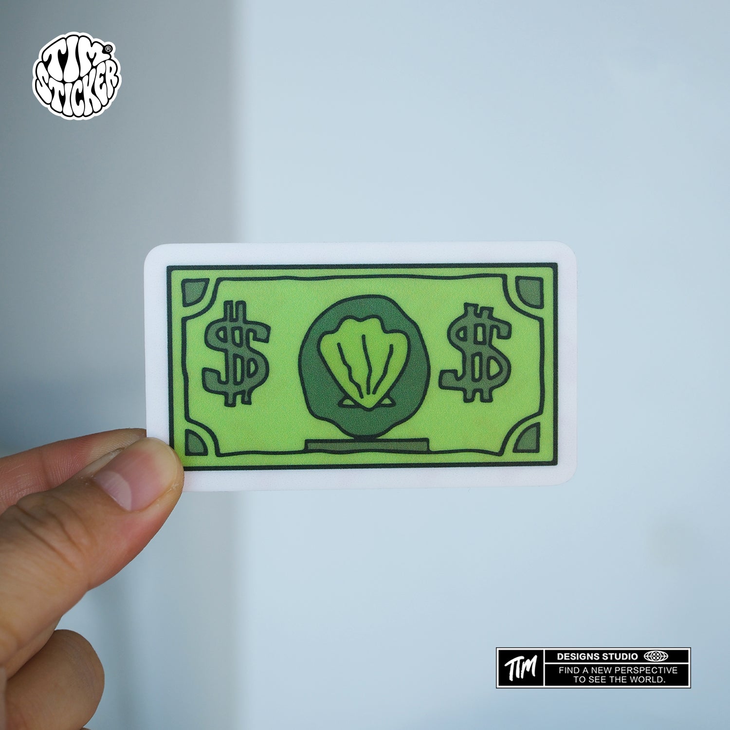 Money Dollar Sign Stickers – Cool $ Cash Aesthetic Vinyl Decals for Skateboard, Laptop, Water Bottle, Phone Case, Hip Hop Style Stickers, 3 PCS, Not Reusable TIM STICKER®
