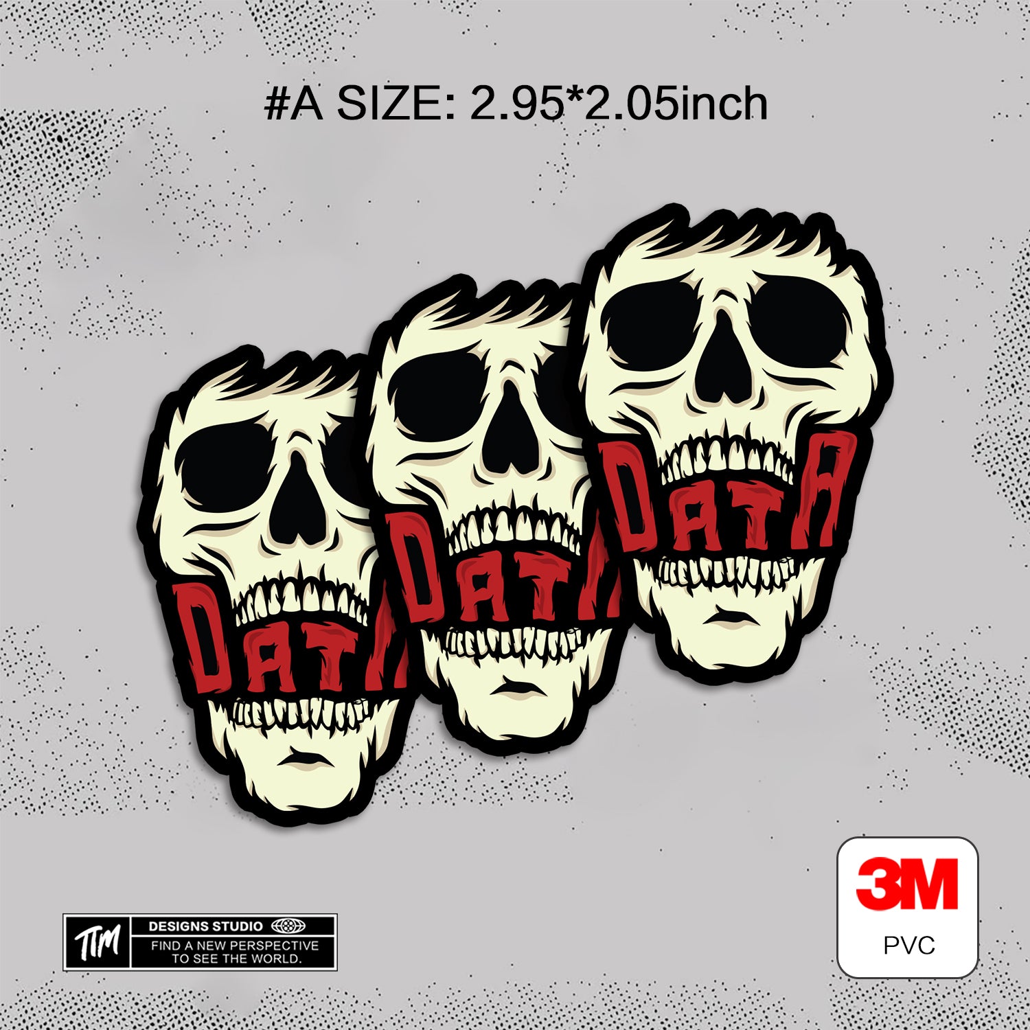 DIE SCREAM Horror Stickers Pack – Spooky Funny Scream Vinyl Decals for Laptop, Water Bottle, Skateboard, Phone Case, Dark Aesthetic Stickers, 7 PCS, Not Reusable TIM STICKER®