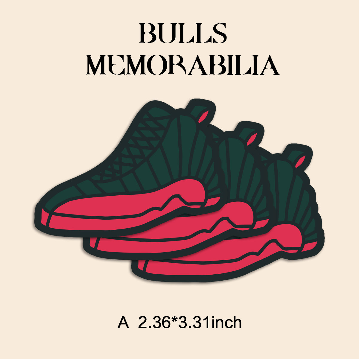 Bull Memorabilia Basketball Stickers Pack 8PCS – Vintage Sports Mascot Vinyl Decals for Laptop, Water Bottle, Skateboard, Phone Case, Retro Sports Aesthetic, 3 PCS, Not Reusable TIM STICKER®
