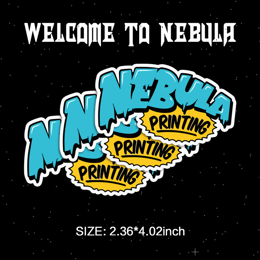 Welcome to Nebula Waterproof Stickers Pack – Funny Trendy Patterns Vinyl Decals for Laptop, Water Bottle, Skateboard, Phone Case, Cool Trendy Sticker for Teens 3 PCS, Not Reusable TIM STICKER®