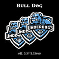 Bull Dog Waterproof Stickers Pack – Funny Trendy Club Patterns Vinyl Decals for Laptop, Water Bottle, Skateboard, Phone Case, Cool Trendy Sticker 3 PCS, Not Reusable TIM STICKER®
