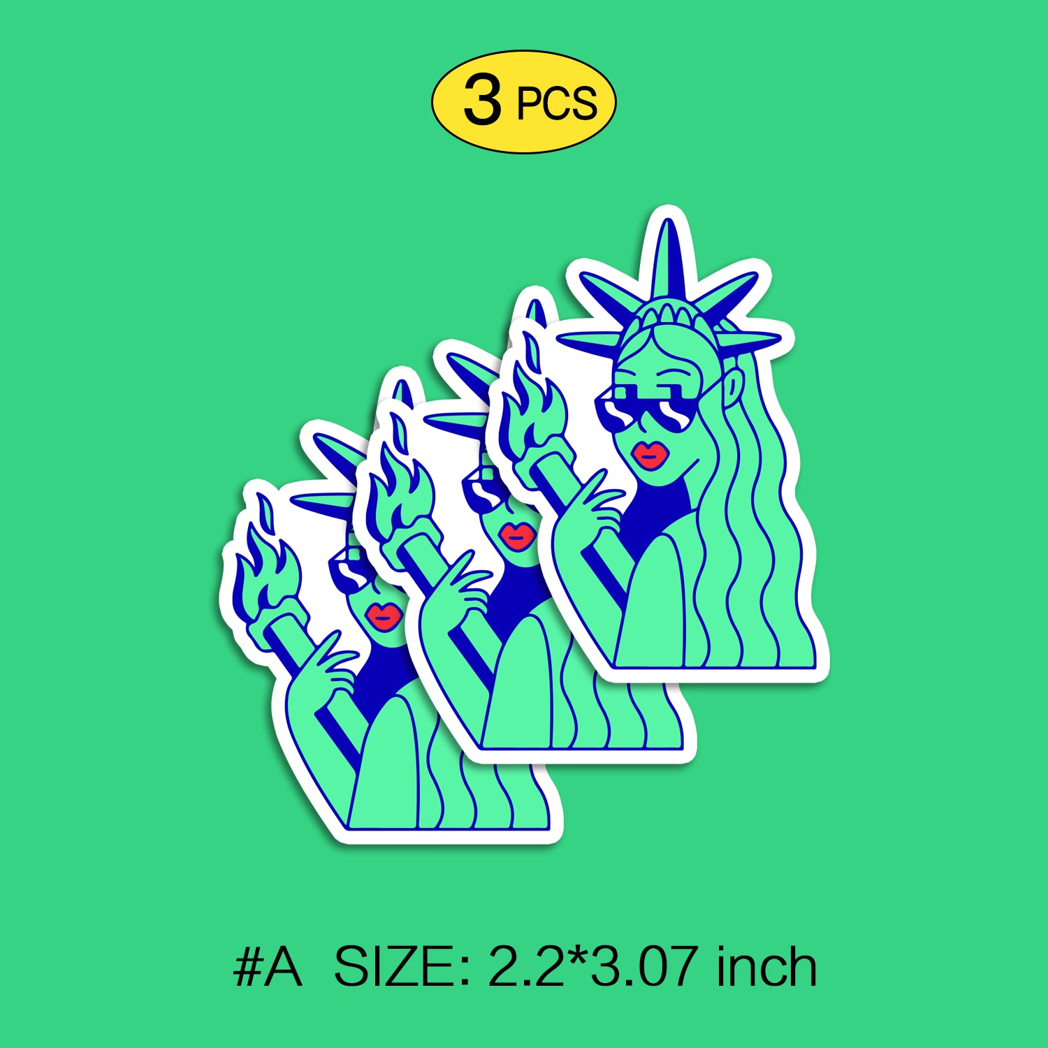 NewYorkCity Cartoon Fun Stickers Set, Includes 6 Patterns, Non-Toxic, Waterproof Kids Toys, Not Reusable TIM STICKER®