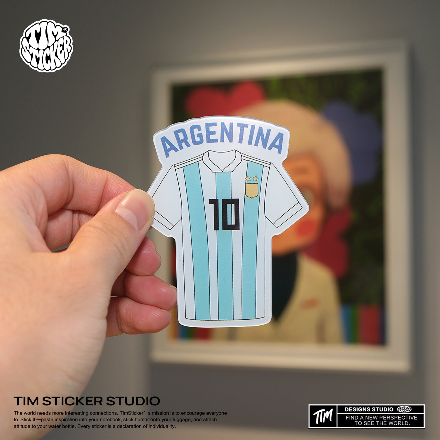 Strong Magnetic Scratch-Free Argentina Number 10 Messi Pattern Refrigerator Magnets MacAllister Liverpool FC TIM STICKER®