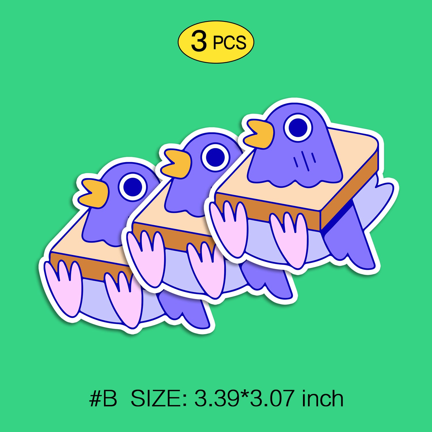 NewYorkCity Cartoon Fun Stickers Set, Includes 6 Patterns, Non-Toxic, Waterproof Kids Toys, Not Reusable TIM STICKER®