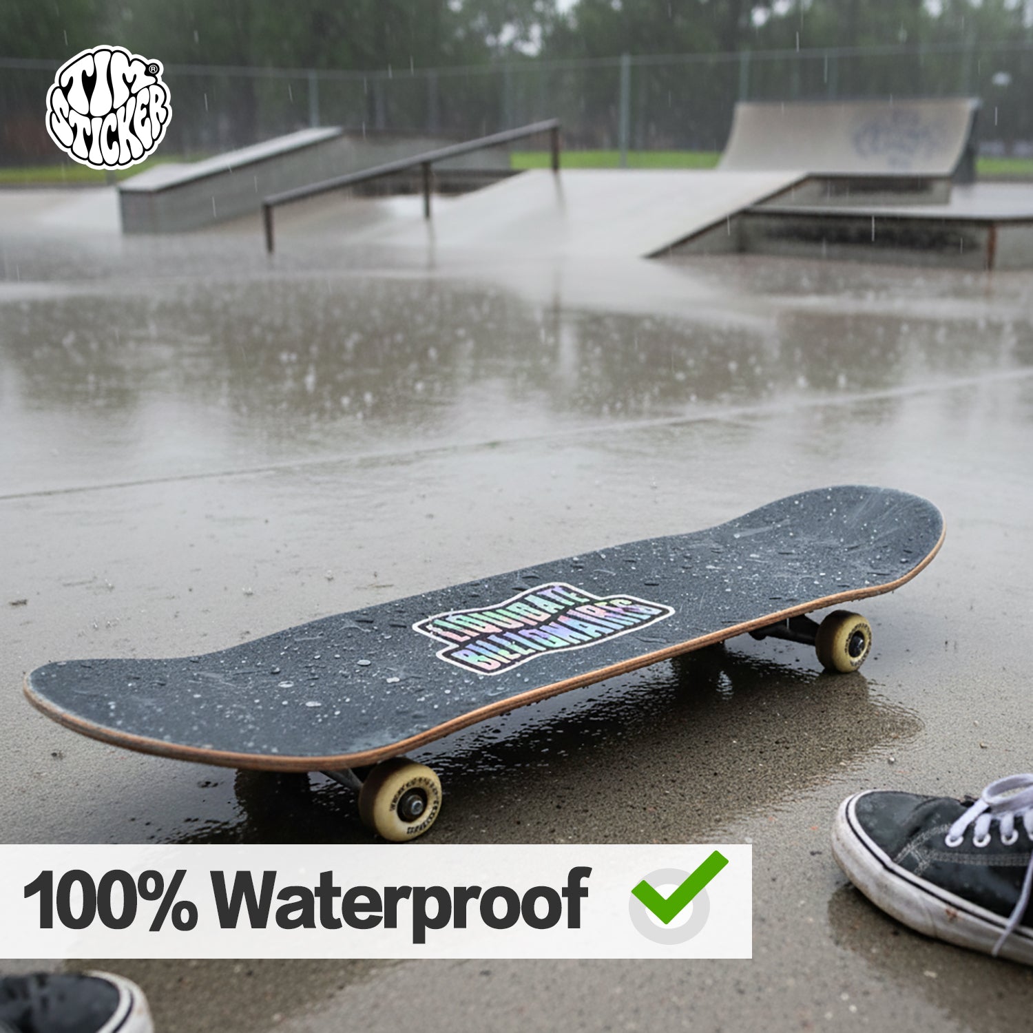 Billionaires Word Patterns Street Style Fun Stickers, Waterproof & Durable, 3 PCS, Not Reusable TIM STICKER®