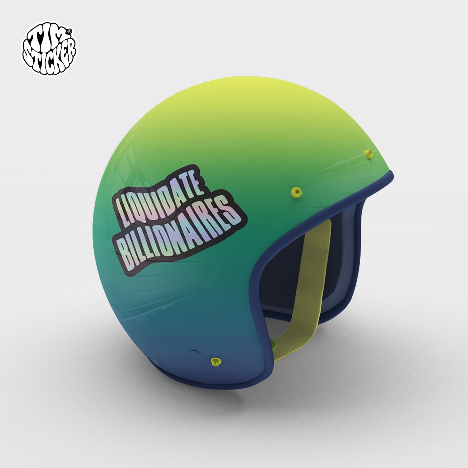 Billionaires Word Patterns Street Style Fun Stickers, Waterproof & Durable, 3 PCS, Not Reusable TIM STICKER®