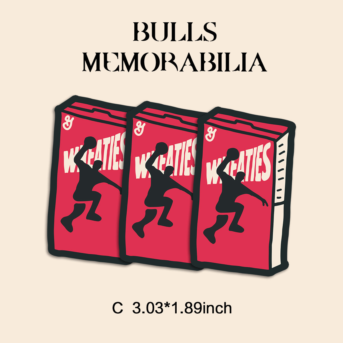 Bull Memorabilia Basketball Stickers Pack 8PCS – Vintage Sports Mascot Vinyl Decals for Laptop, Water Bottle, Skateboard, Phone Case, Retro Sports Aesthetic, 3 PCS, Not Reusable TIM STICKER®