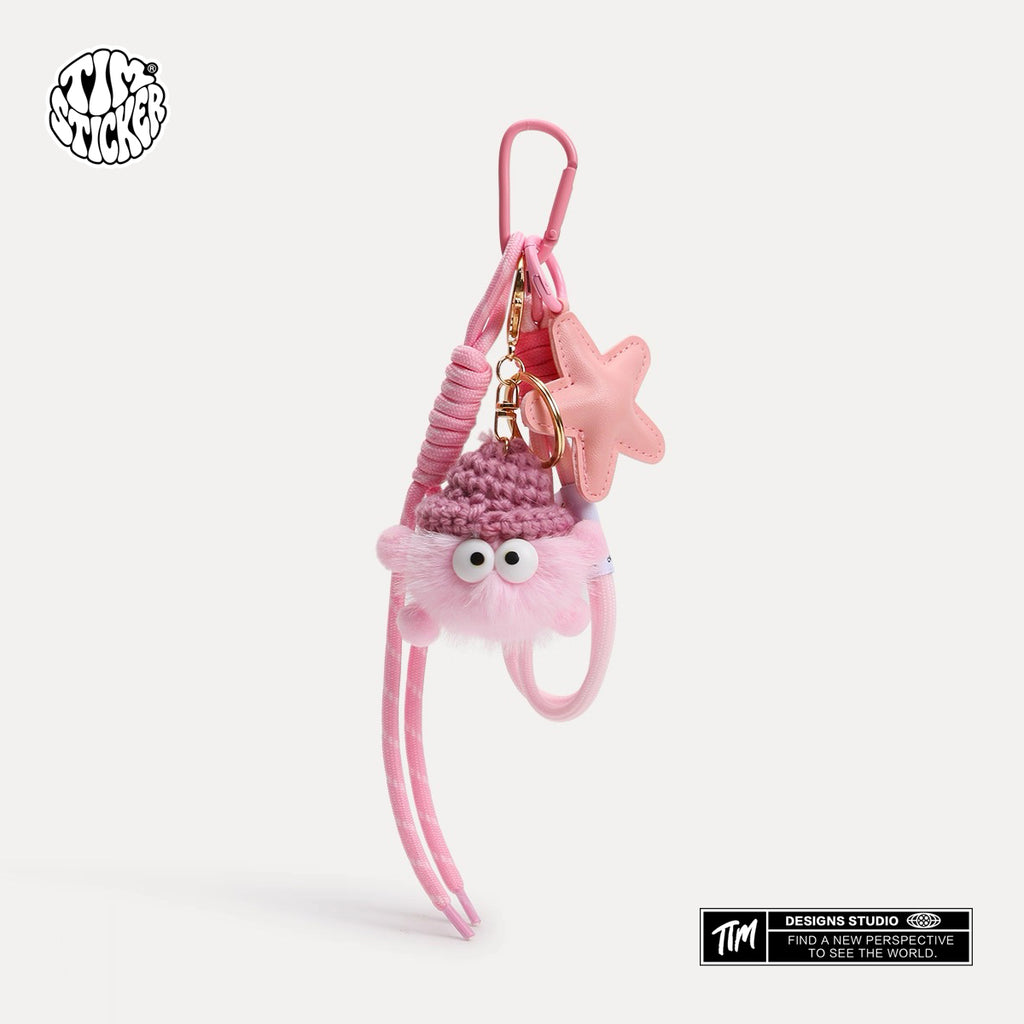 Cute Coal Ball Bag Charm – Melard Style Miu-Inspired Keychain Accessory for Women Girl, For Backpack, Tote & Purse, TIM STICKER®