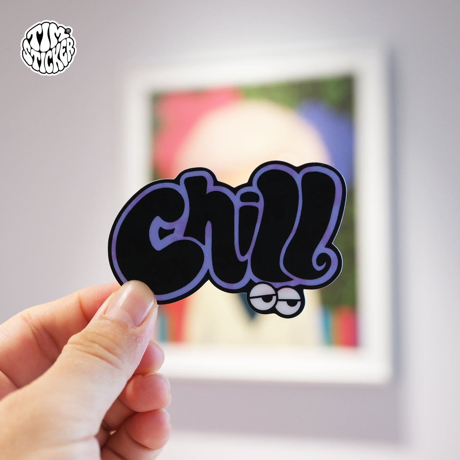 Chill Vinyl Car Window Sticker – Cool Graffiti Style Decal for Auto, Laptop & Window, 3 PCS, Not Reusable TIM STICKER®