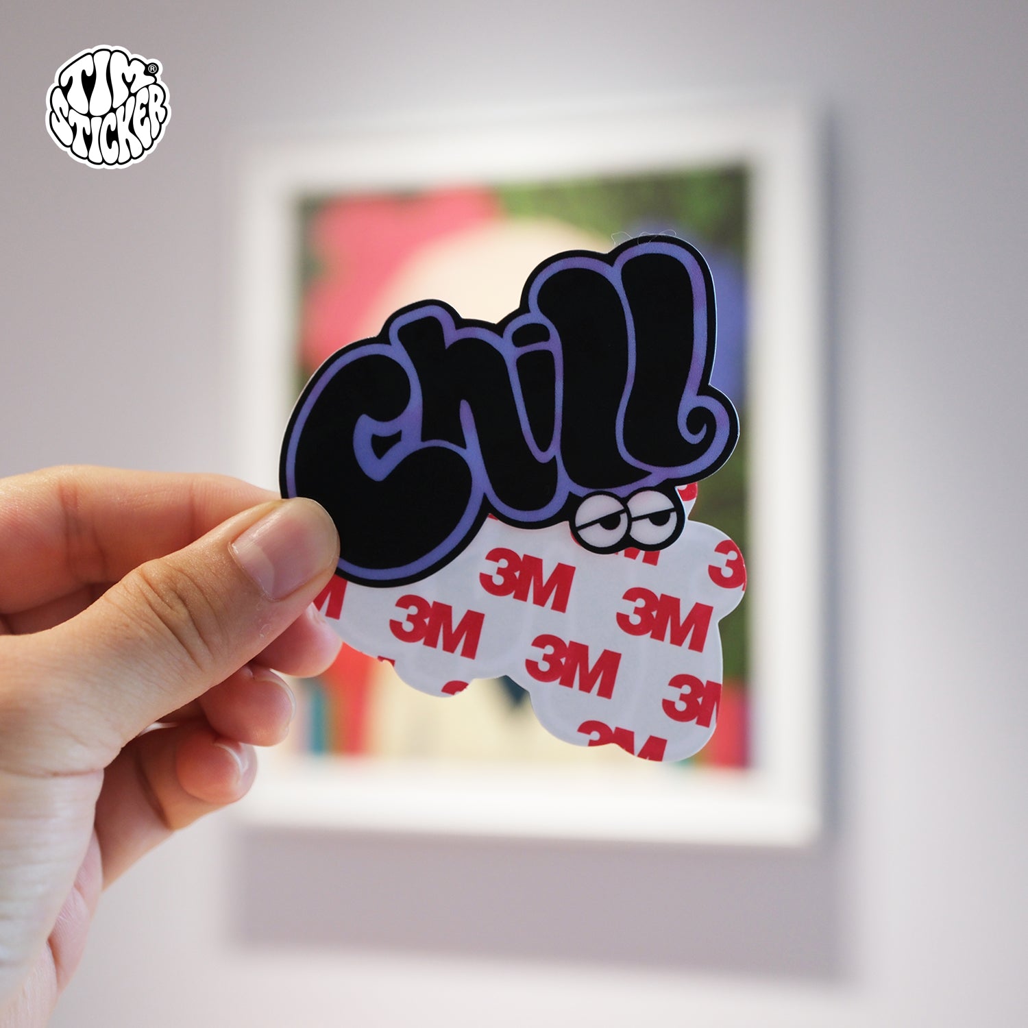 Chill Vinyl Car Window Sticker – Cool Graffiti Style Decal for Auto, Laptop & Window, 3 PCS, Not Reusable TIM STICKER®