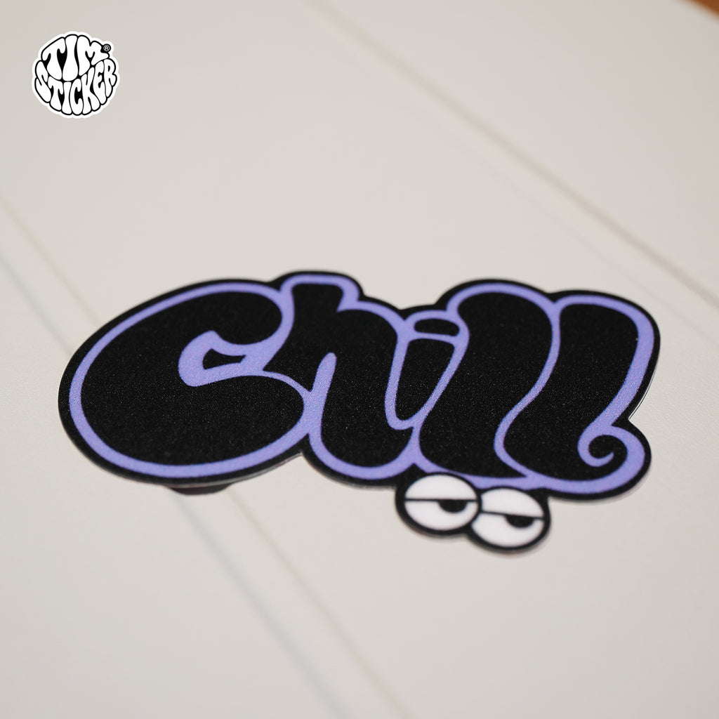 Chill Vinyl Car Window Sticker – Cool Graffiti Style Decal for Auto, Laptop & Window, 3 PCS, Not Reusable TIM STICKER®