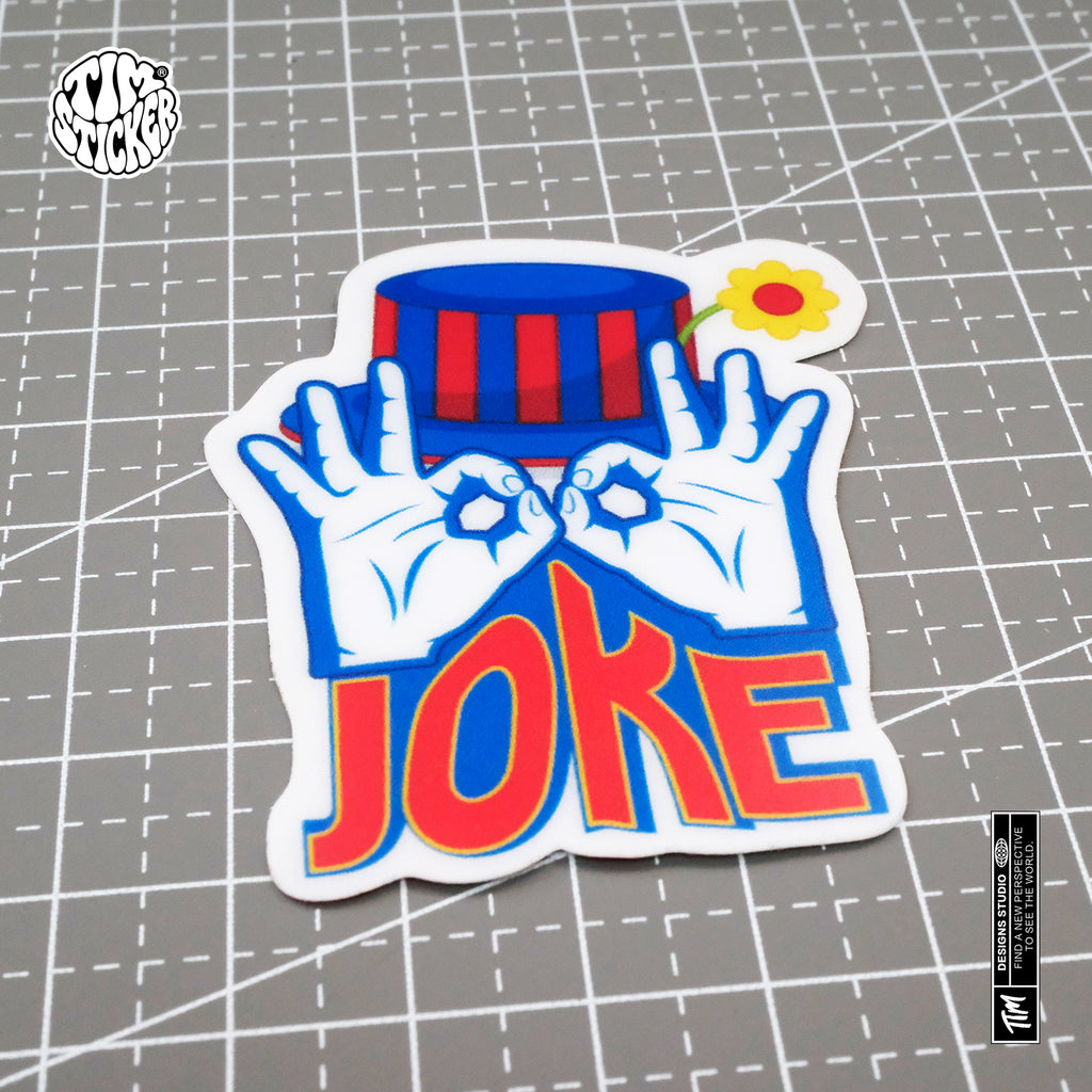 Clown Waterproof Stickers Set, Trendy Cartoon Outdoor Style Sticker Decal for Laptop, Water Bottle, Car, Skateboard, 3 PCS, Not Reusable TIM STICKER®