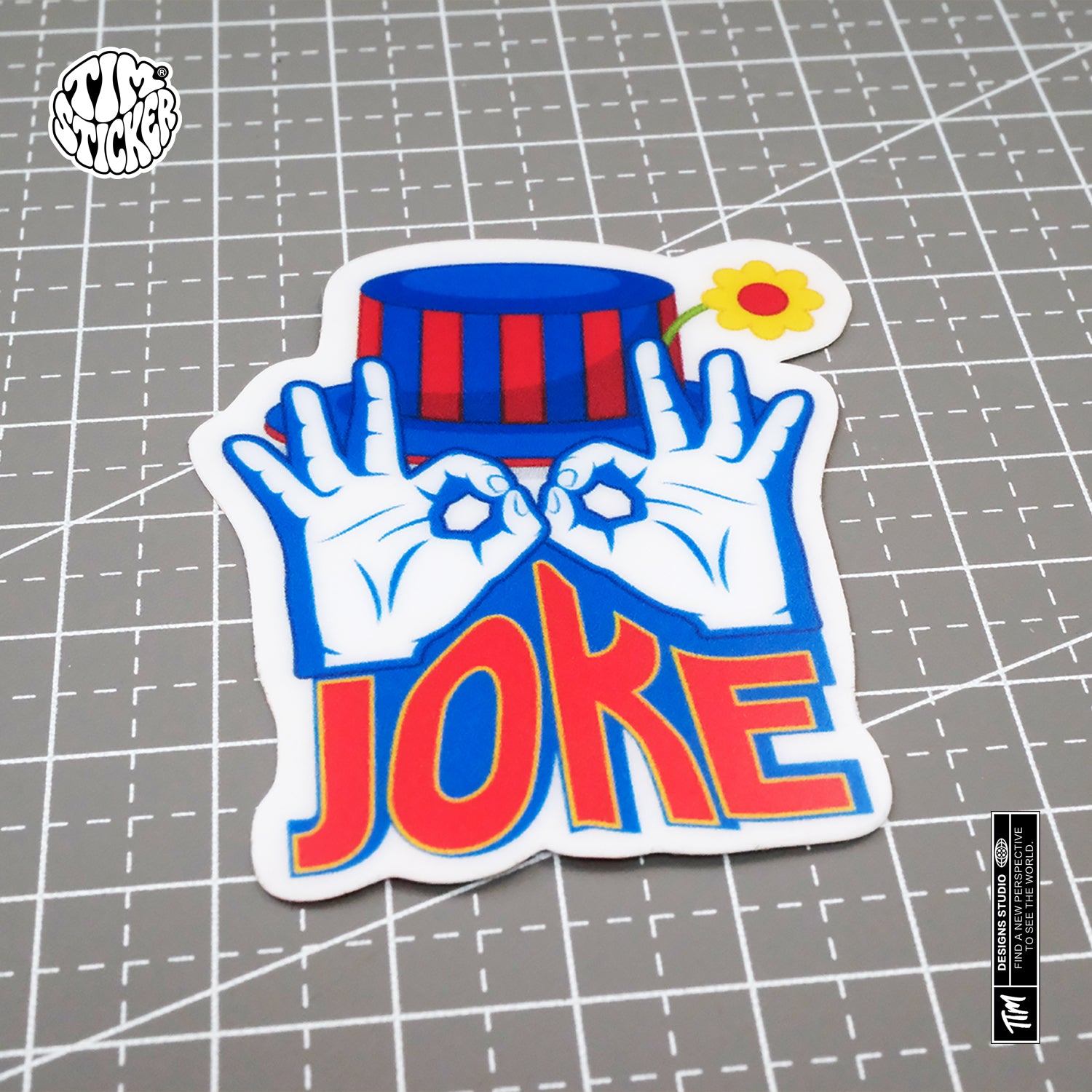 Clown Waterproof Stickers Set, Trendy Cartoon Outdoor Style Sticker Decal for Laptop, Water Bottle, Car, Skateboard, 3 PCS, Not Reusable TIM STICKER®