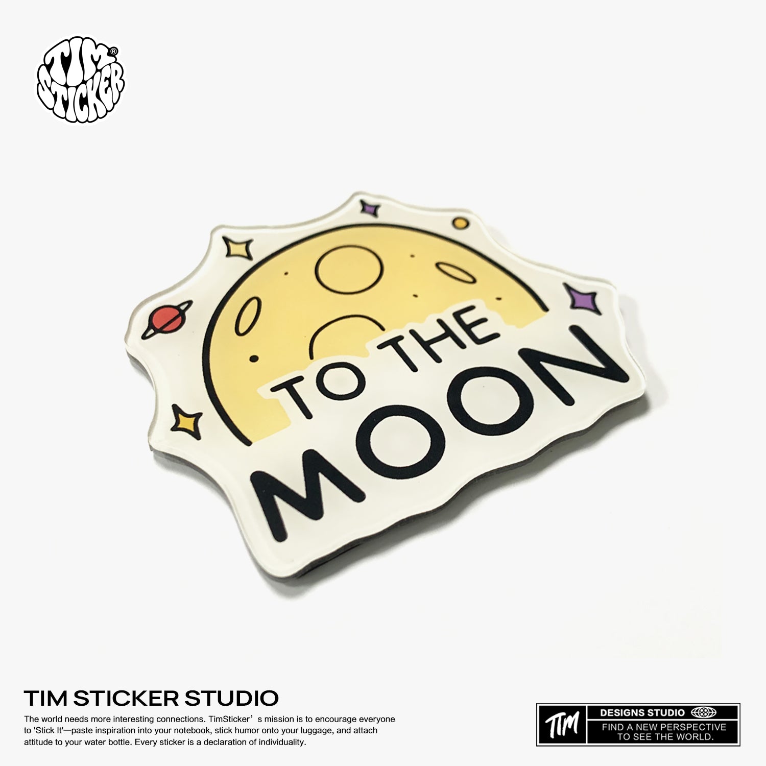 Strong Magnetic Scratch-Free Cute Space Pattern Refrigerator Magnets, Protects Refrigerator Surface Without Marks TIM STICKER®