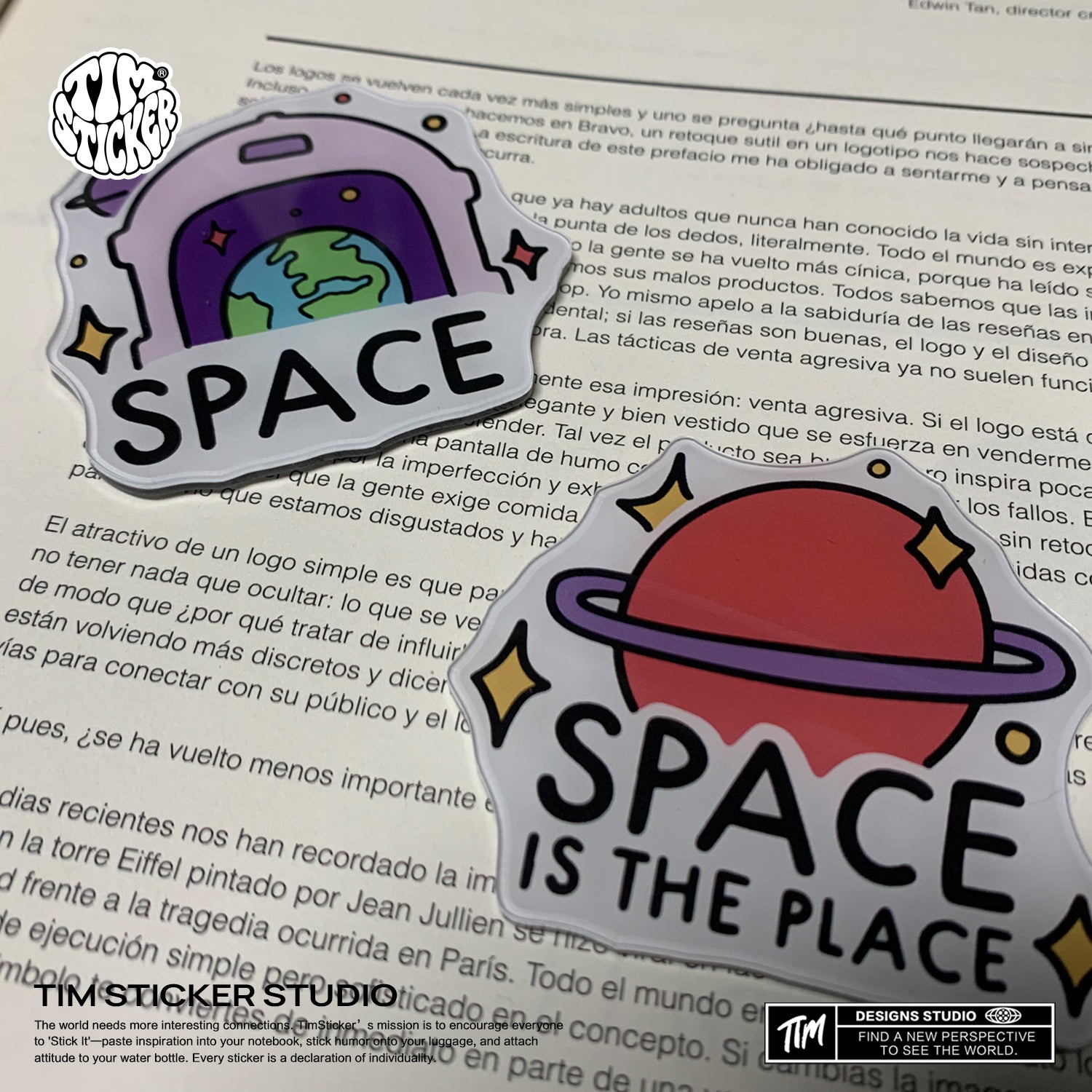 Strong Magnetic Scratch-Free Cute Space Pattern Refrigerator Magnets, Protects Refrigerator Surface Without Marks TIM STICKER®