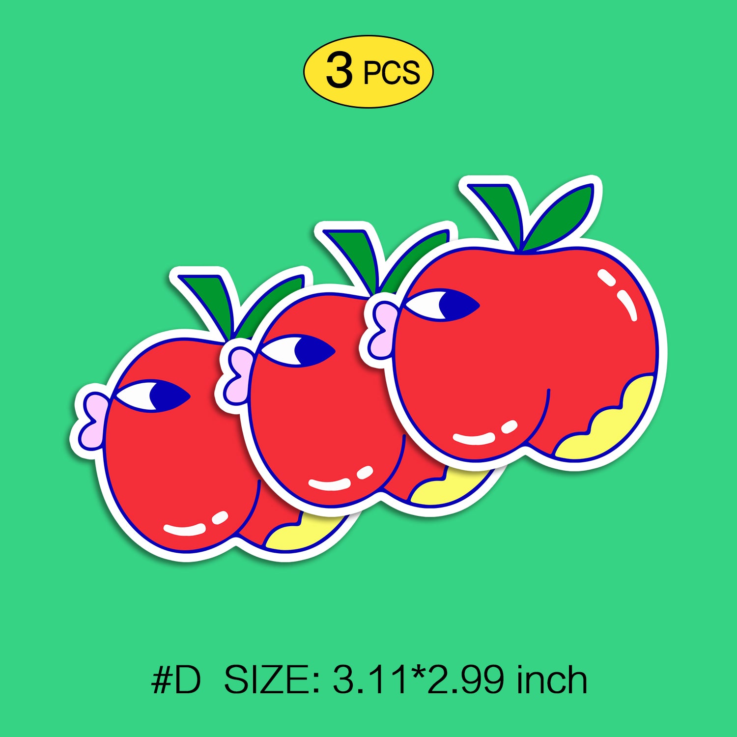 NewYorkCity Cartoon Fun Stickers Set, Includes 6 Patterns, Non-Toxic, Waterproof Kids Toys, Not Reusable TIM STICKER®