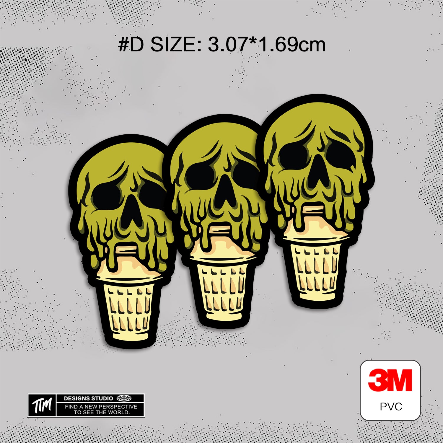 DIE SCREAM Horror Stickers Pack – Spooky Funny Scream Vinyl Decals for Laptop, Water Bottle, Skateboard, Phone Case, Dark Aesthetic Stickers, 7 PCS, Not Reusable TIM STICKER®