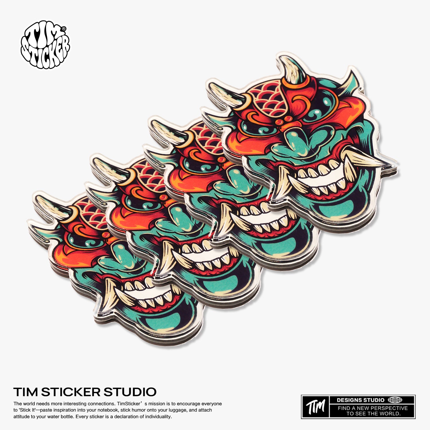 Strong Magnetic Scratch-Free Devil head Pattern Refrigerator Magnets, Protects Refrigerator Surface Without Marks TIM STICKER®