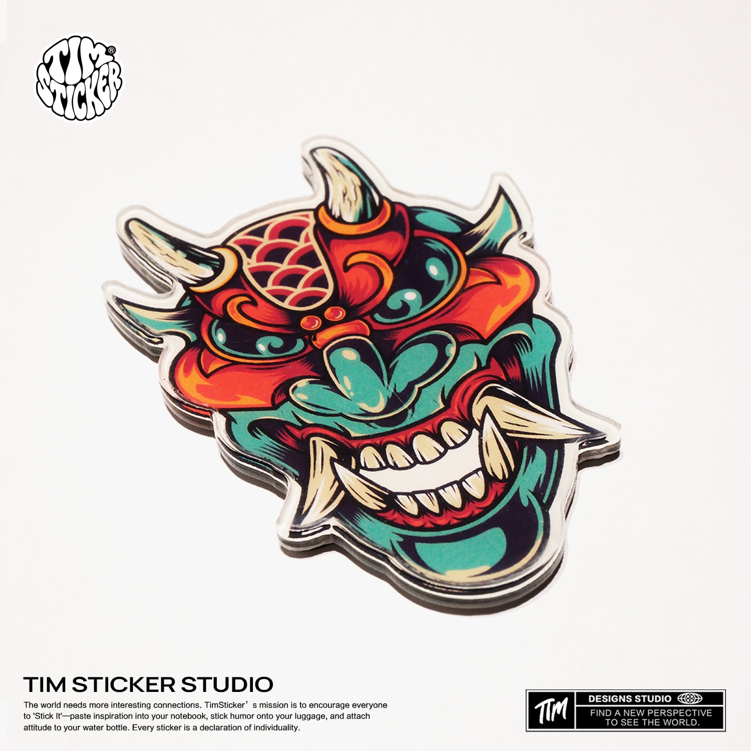Strong Magnetic Scratch-Free Devil head Pattern Refrigerator Magnets, Protects Refrigerator Surface Without Marks TIM STICKER®