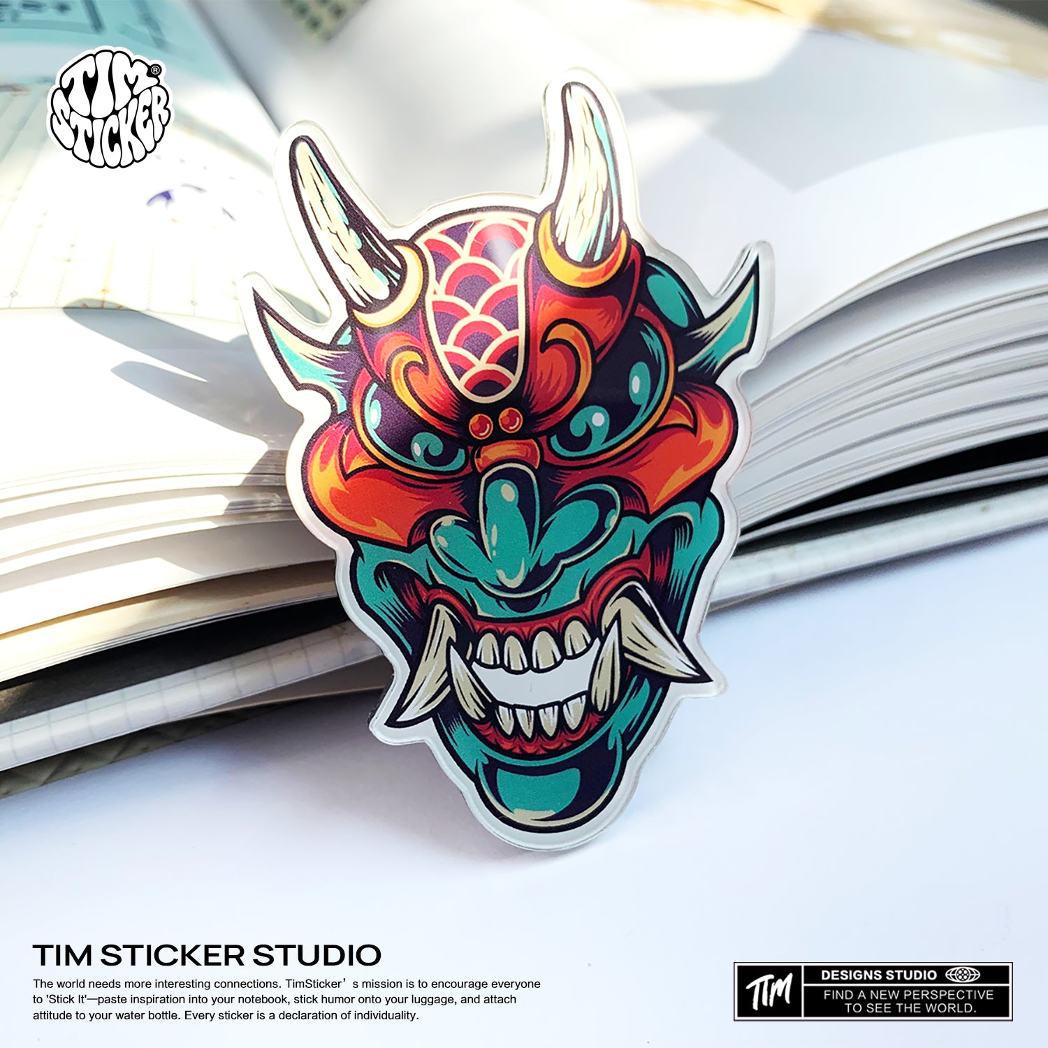 Strong Magnetic Scratch-Free Devil head Pattern Refrigerator Magnets, Protects Refrigerator Surface Without Marks TIM STICKER®