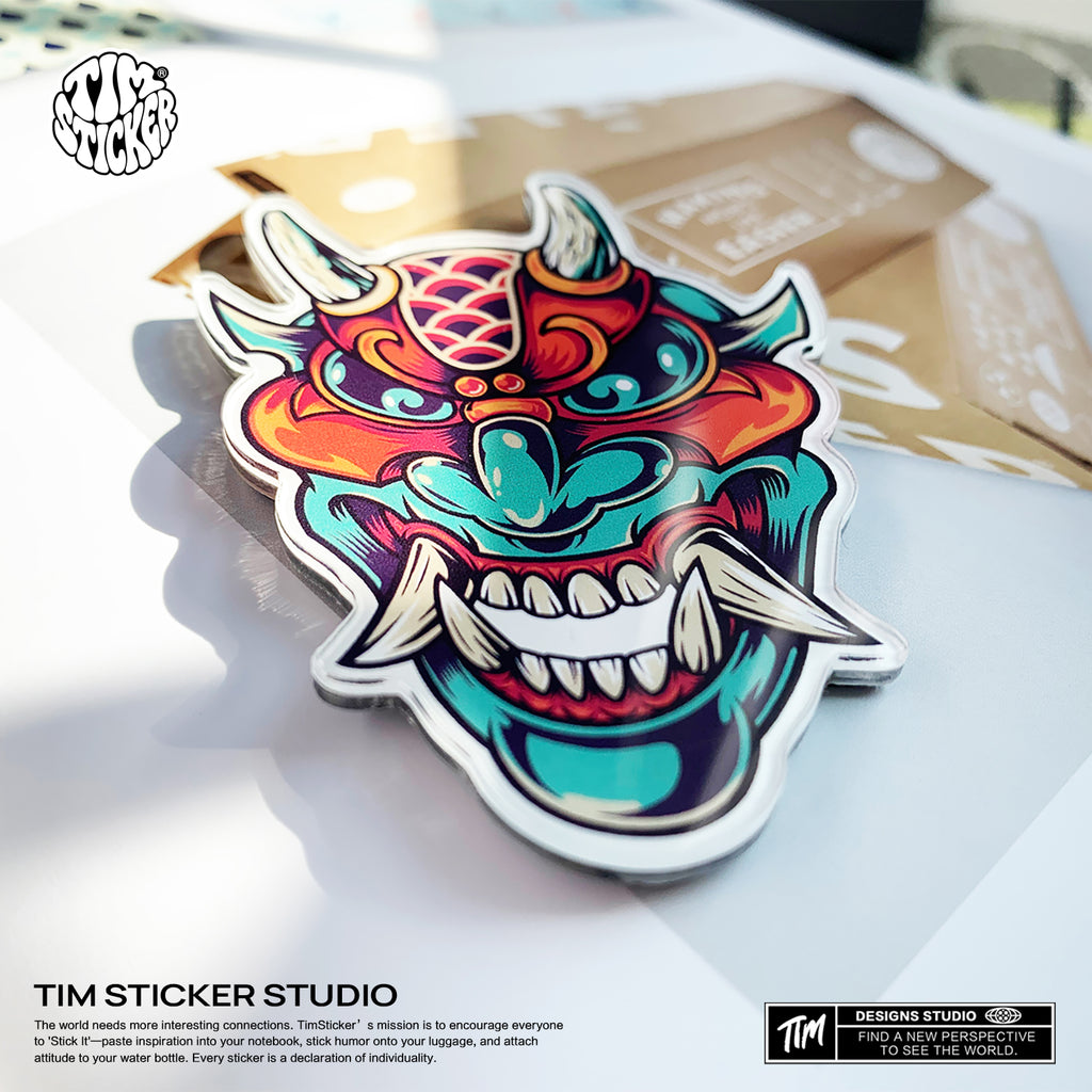Strong Magnetic Scratch-Free Devil head Pattern Refrigerator Magnets, Protects Refrigerator Surface Without Marks TIM STICKER®