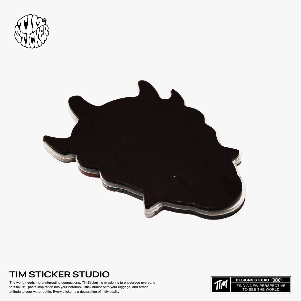 Strong Magnetic Scratch-Free Devil head Pattern Refrigerator Magnets, Protects Refrigerator Surface Without Marks TIM STICKER®