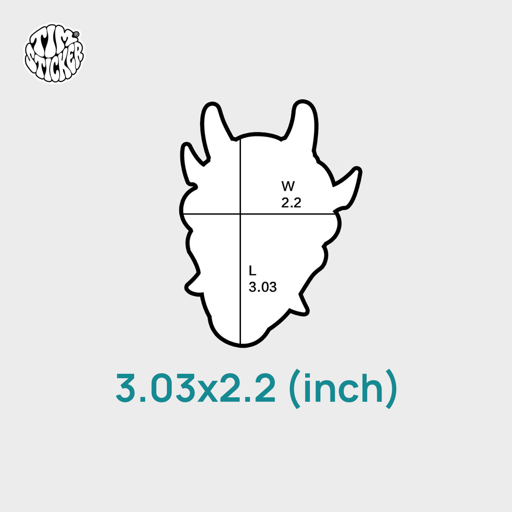 Strong Magnetic Scratch-Free Devil head Pattern Refrigerator Magnets, Protects Refrigerator Surface Without Marks TIM STICKER®