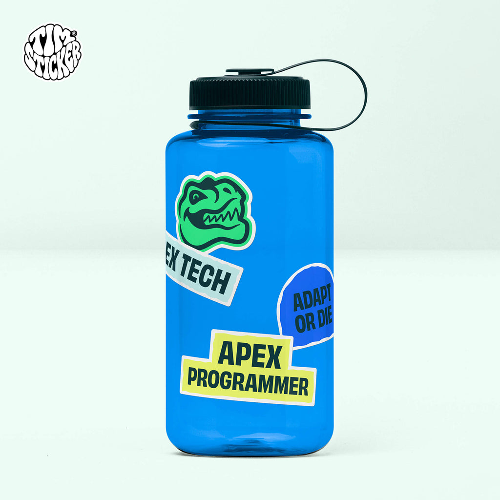 Dinosaur Patterns Street Style Water Bottle Stickers, Waterproof & Durable, 13PCS, Not Reusable TIM STICKER®