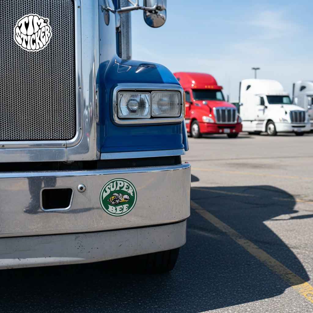 Dodge Super Bee Graffiti Sticker – Angry Bulldog Street Style Vinyl Decal for Cars, Laptops & Skate Gear, 3 PCS, Not Reusable TIM STICKER®