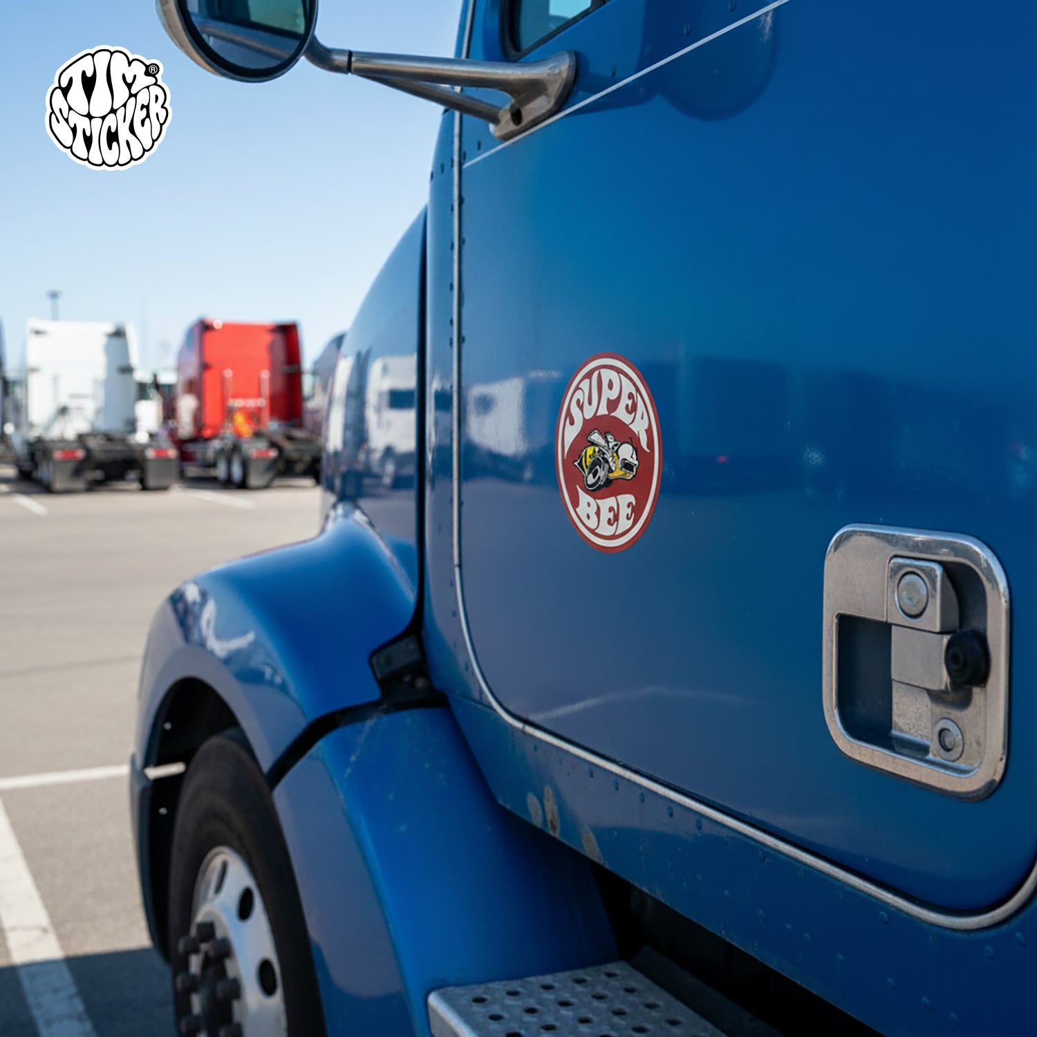 Dodge Super Bee Graffiti Sticker – Angry Bulldog Street Style Vinyl Decal for Cars, Laptops & Skate Gear, 3 PCS, Not Reusable TIM STICKER®