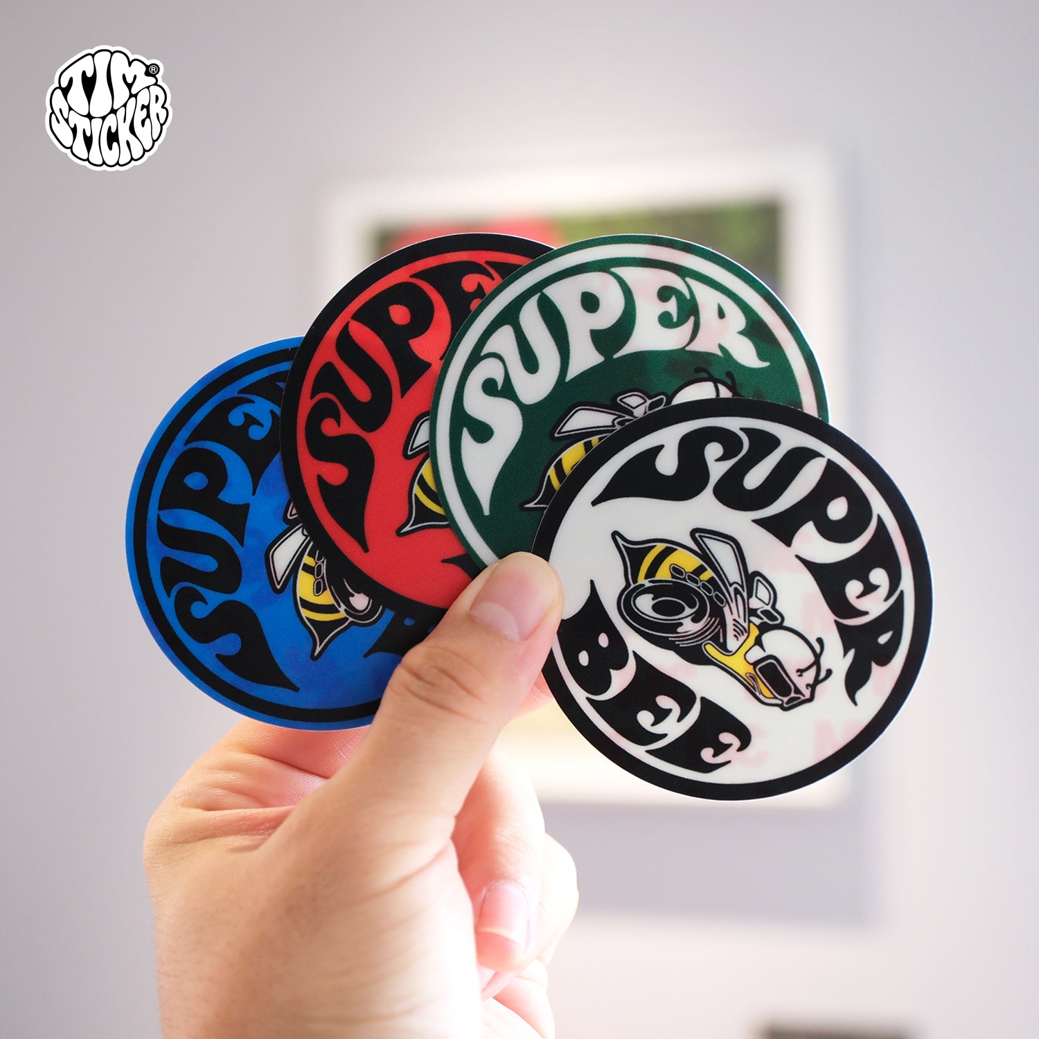 Dodge Super Bee Graffiti Sticker – Angry Bulldog Street Style Vinyl Decal for Cars, Laptops & Skate Gear, 3 PCS, Not Reusable TIM STICKER®