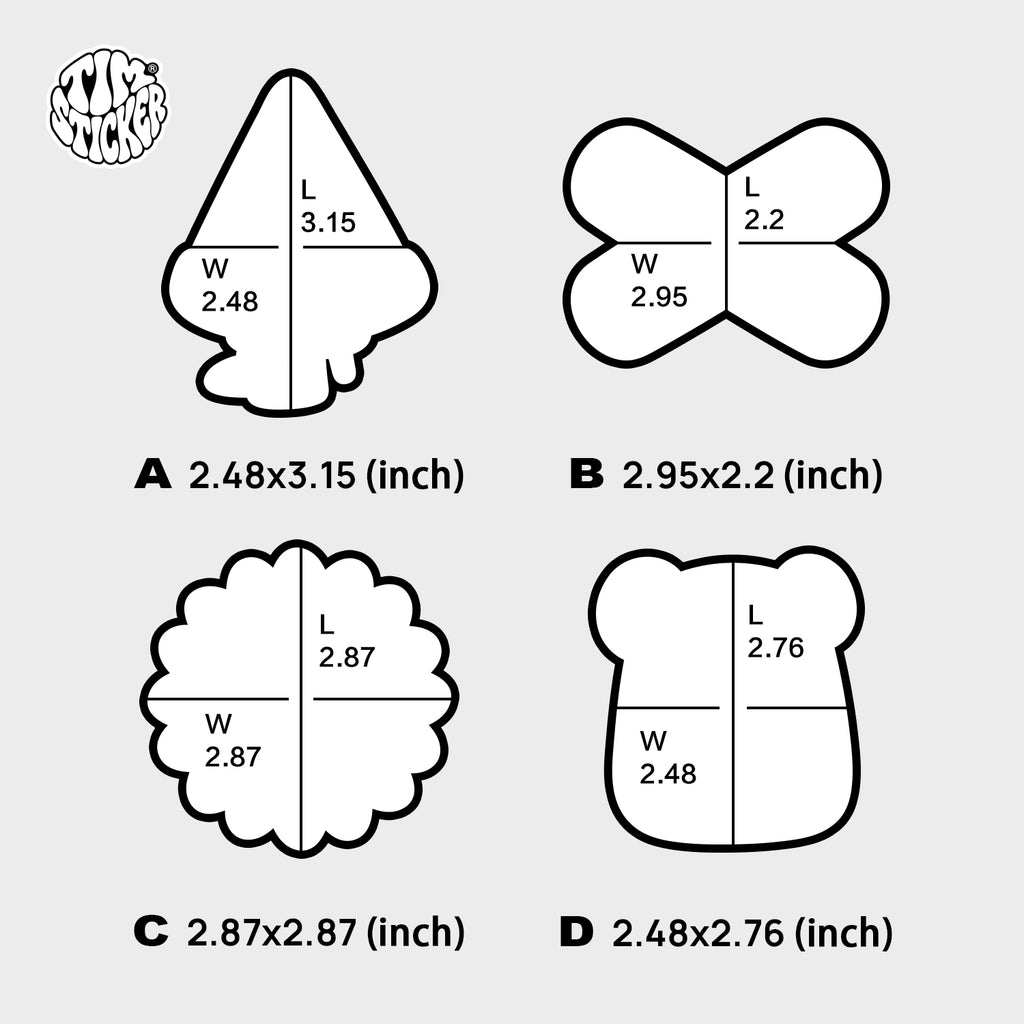 Strong Magnetic Scratch-Free Doodle Monster Pattern Refrigerator Magnets, Protects Refrigerator Surface Without Marks TIM STICKER®