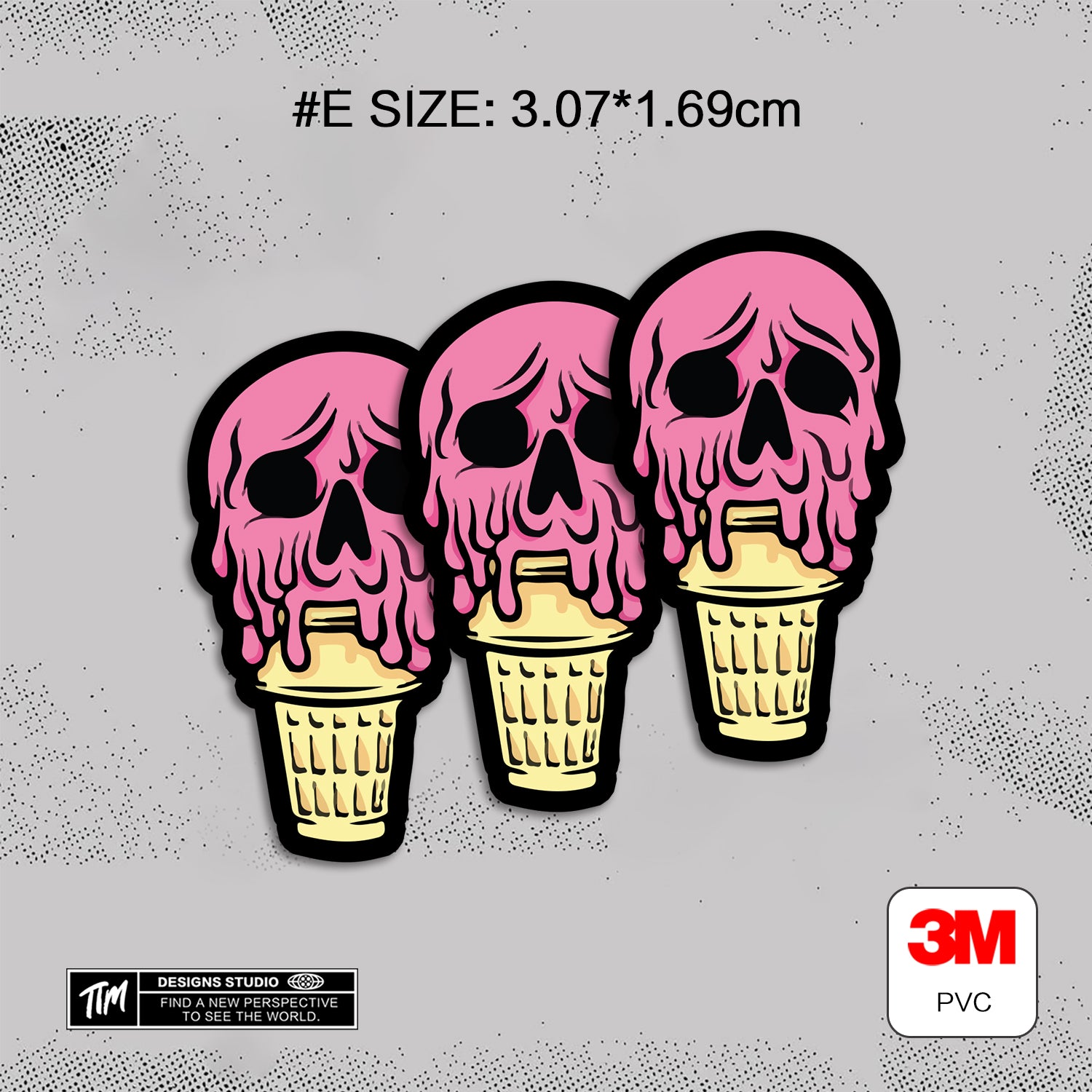 DIE SCREAM Horror Stickers Pack – Spooky Funny Scream Vinyl Decals for Laptop, Water Bottle, Skateboard, Phone Case, Dark Aesthetic Stickers, 7 PCS, Not Reusable TIM STICKER®