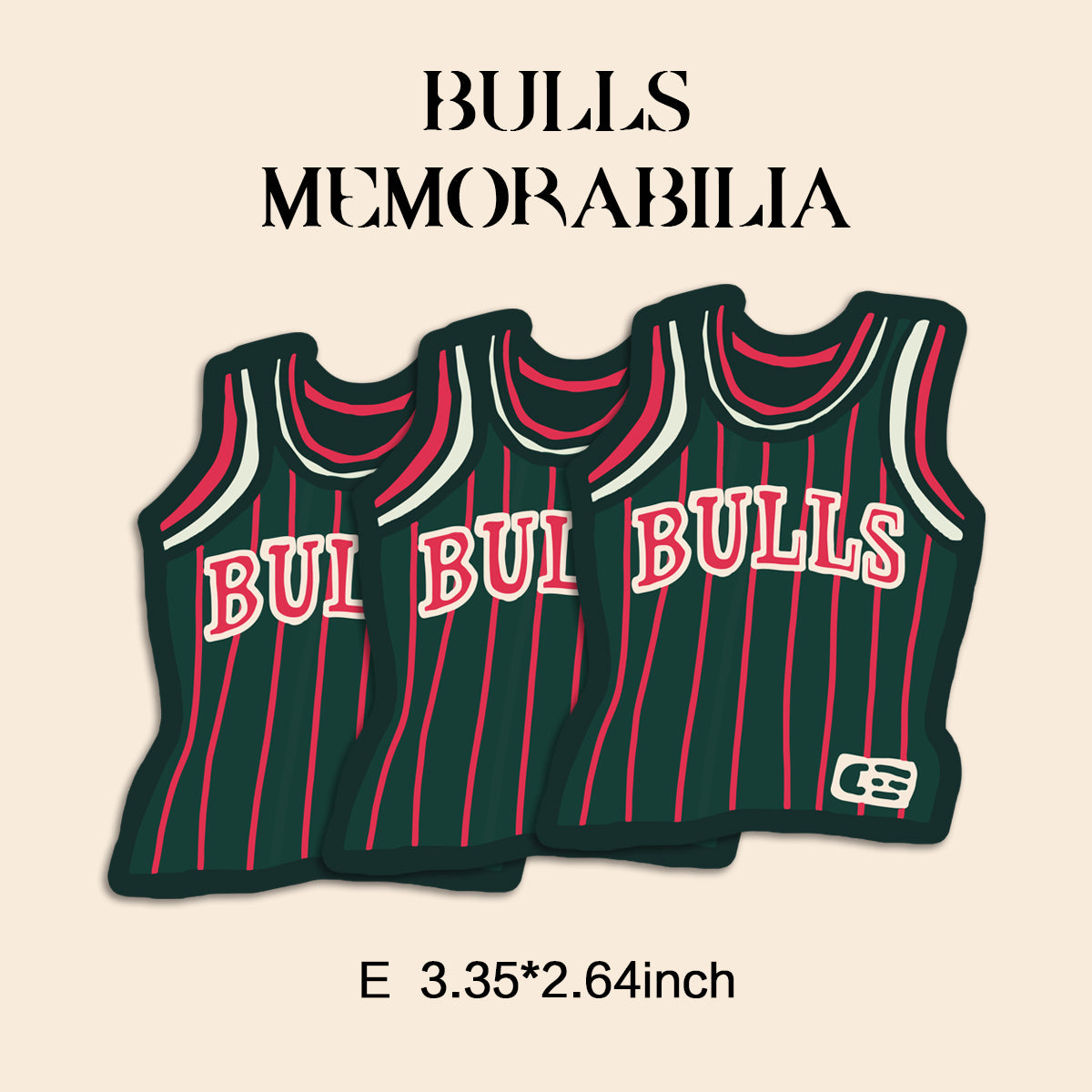 Bull Memorabilia Basketball Stickers Pack 8PCS – Vintage Sports Mascot Vinyl Decals for Laptop, Water Bottle, Skateboard, Phone Case, Retro Sports Aesthetic, 3 PCS, Not Reusable TIM STICKER®