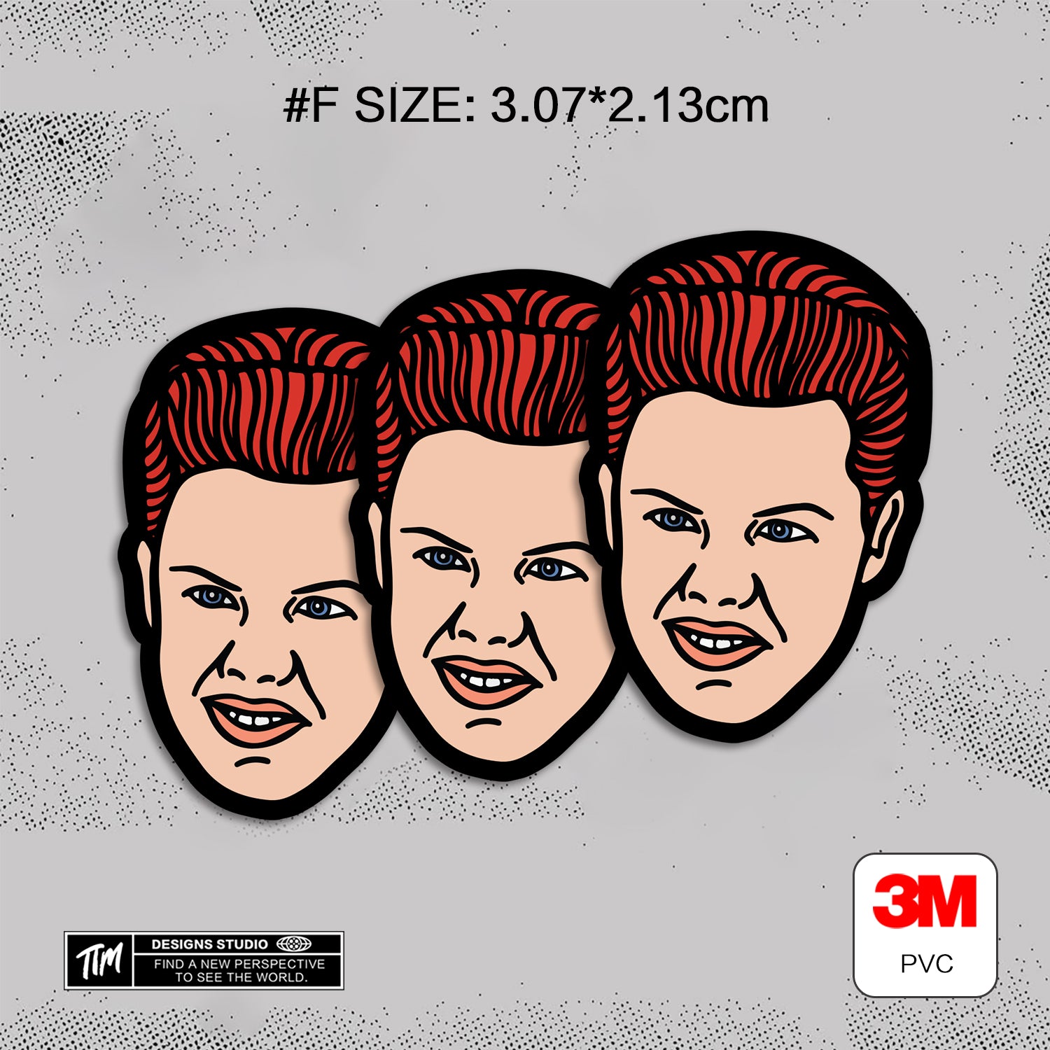 DIE SCREAM Horror Stickers Pack – Spooky Funny Scream Vinyl Decals for Laptop, Water Bottle, Skateboard, Phone Case, Dark Aesthetic Stickers, 7 PCS, Not Reusable TIM STICKER®