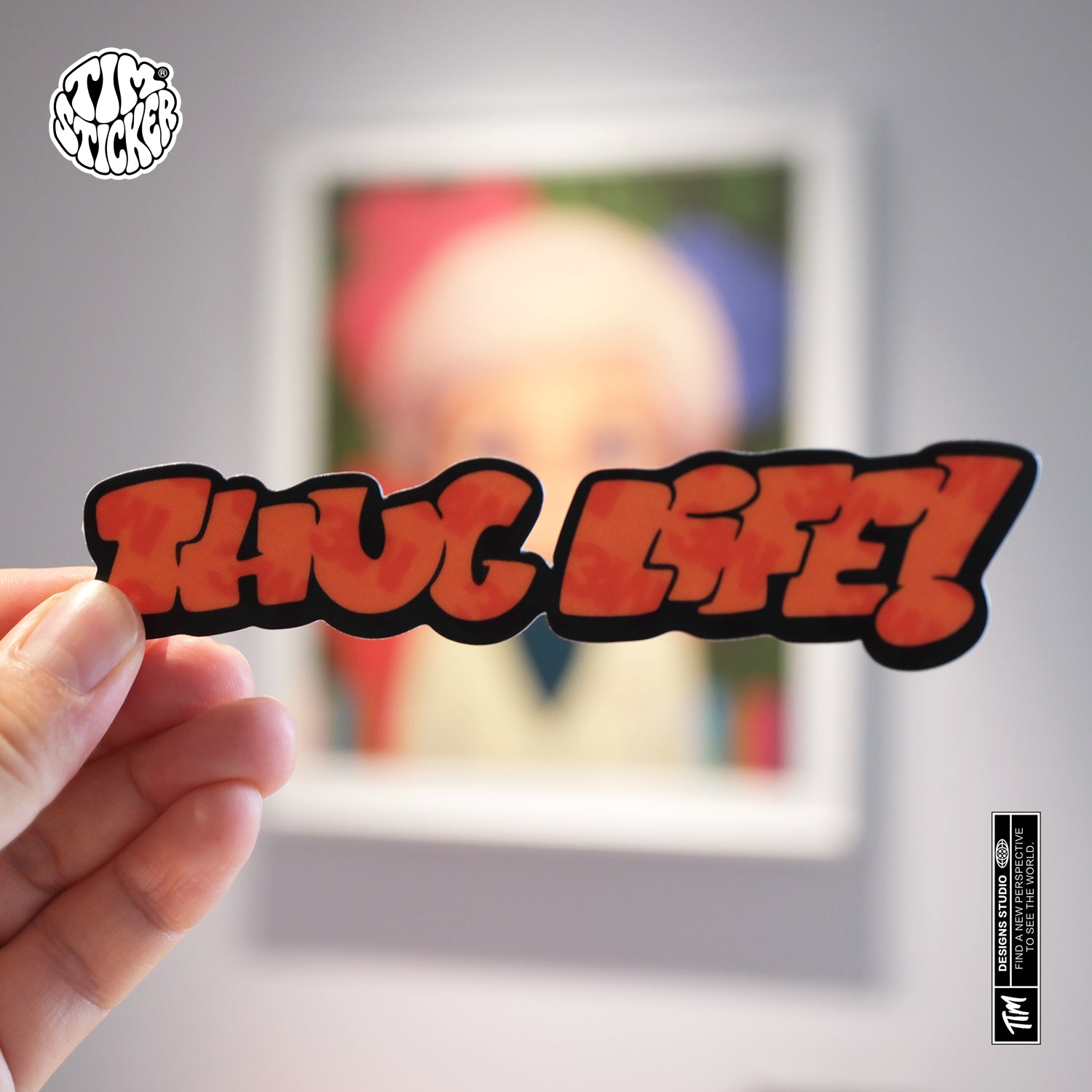 Flash Art Thug Life Graffiti Sticker, Bold Street Style Vinyl Decal for Cars, Laptops & Skate Gear, 3 PCS, Not Reusable TIM STICKER®