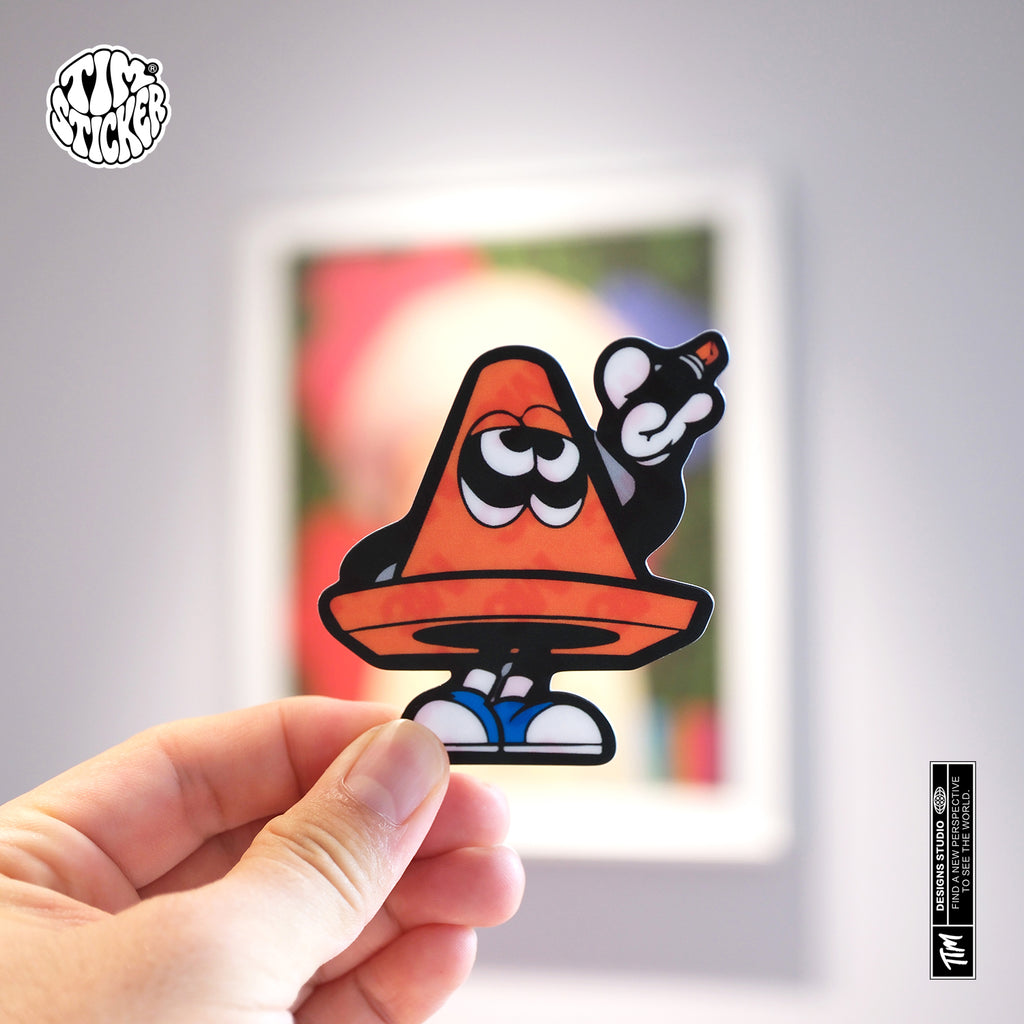 Flash Art Thug Life Graffiti Sticker, Bold Street Style Vinyl Decal for Cars, Laptops & Skate Gear, 3 PCS, Not Reusable TIM STICKER®