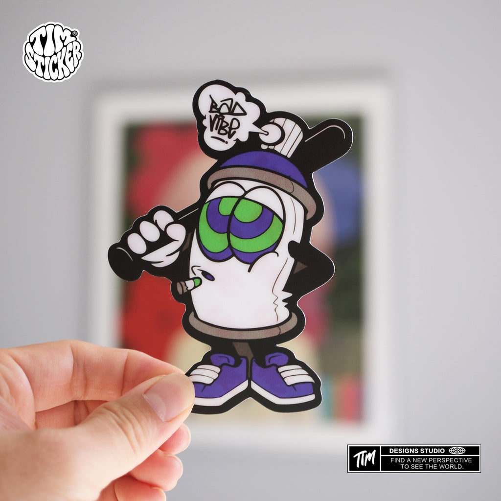 Flash-Art Graffiti Sticker Set (7 Pack) – Street Style Decals with 3M Adhesive for Cars, Laptops & Windows, 7 PCS, Not Reusable TIM STICKER®