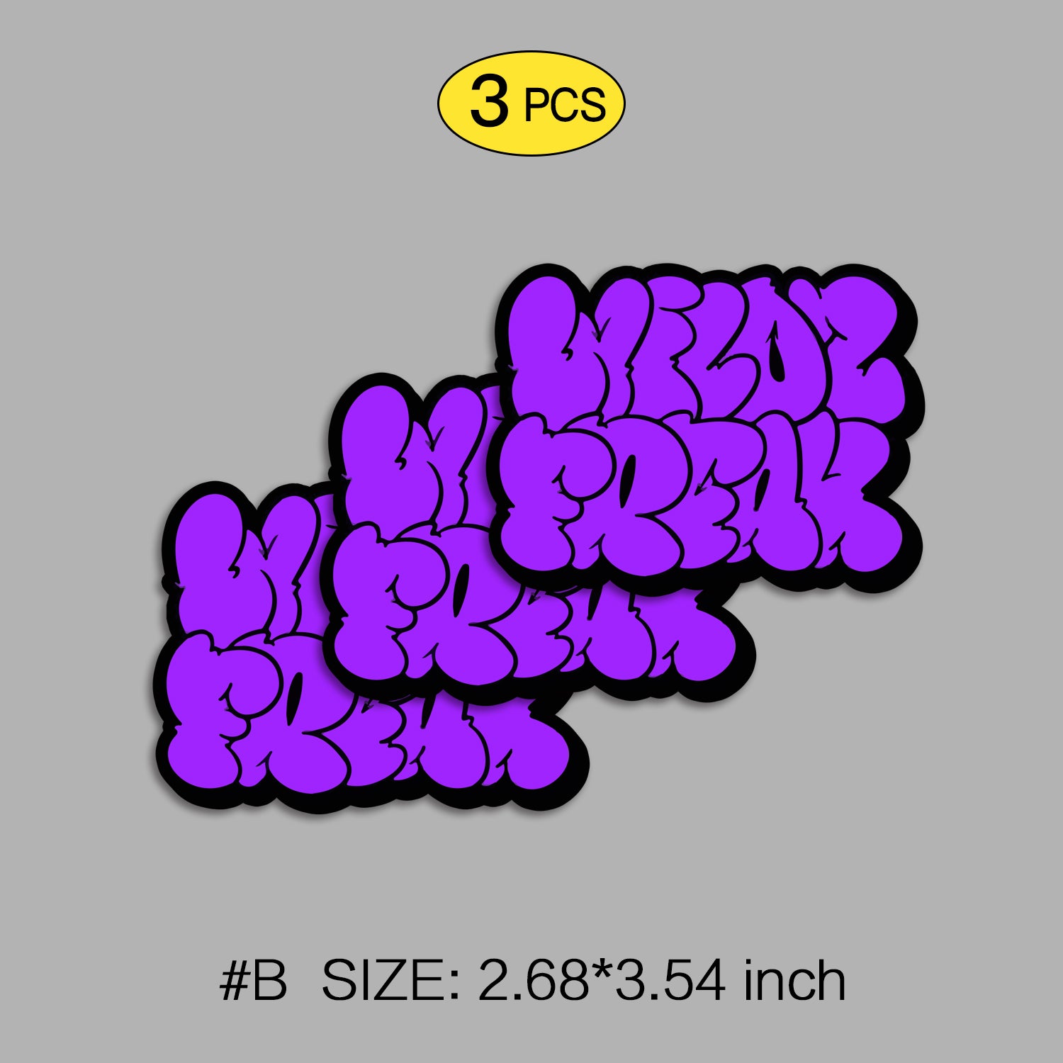 Flash-Art Graffiti Sticker Set (7 Pack) – Street Style Decals with 3M Adhesive for Cars, Laptops & Windows, 7 PCS, Not Reusable TIM STICKER®