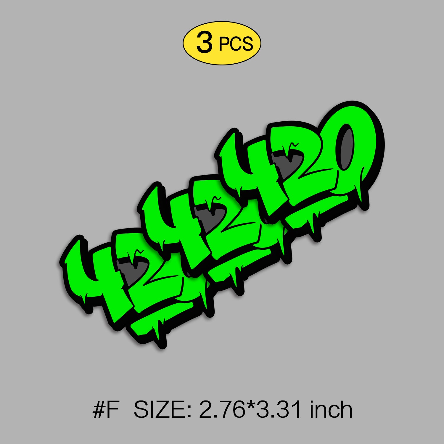 Flash-Art Graffiti Sticker Set (7 Pack) – Street Style Decals with 3M Adhesive for Cars, Laptops & Windows, 7 PCS, Not Reusable TIM STICKER®